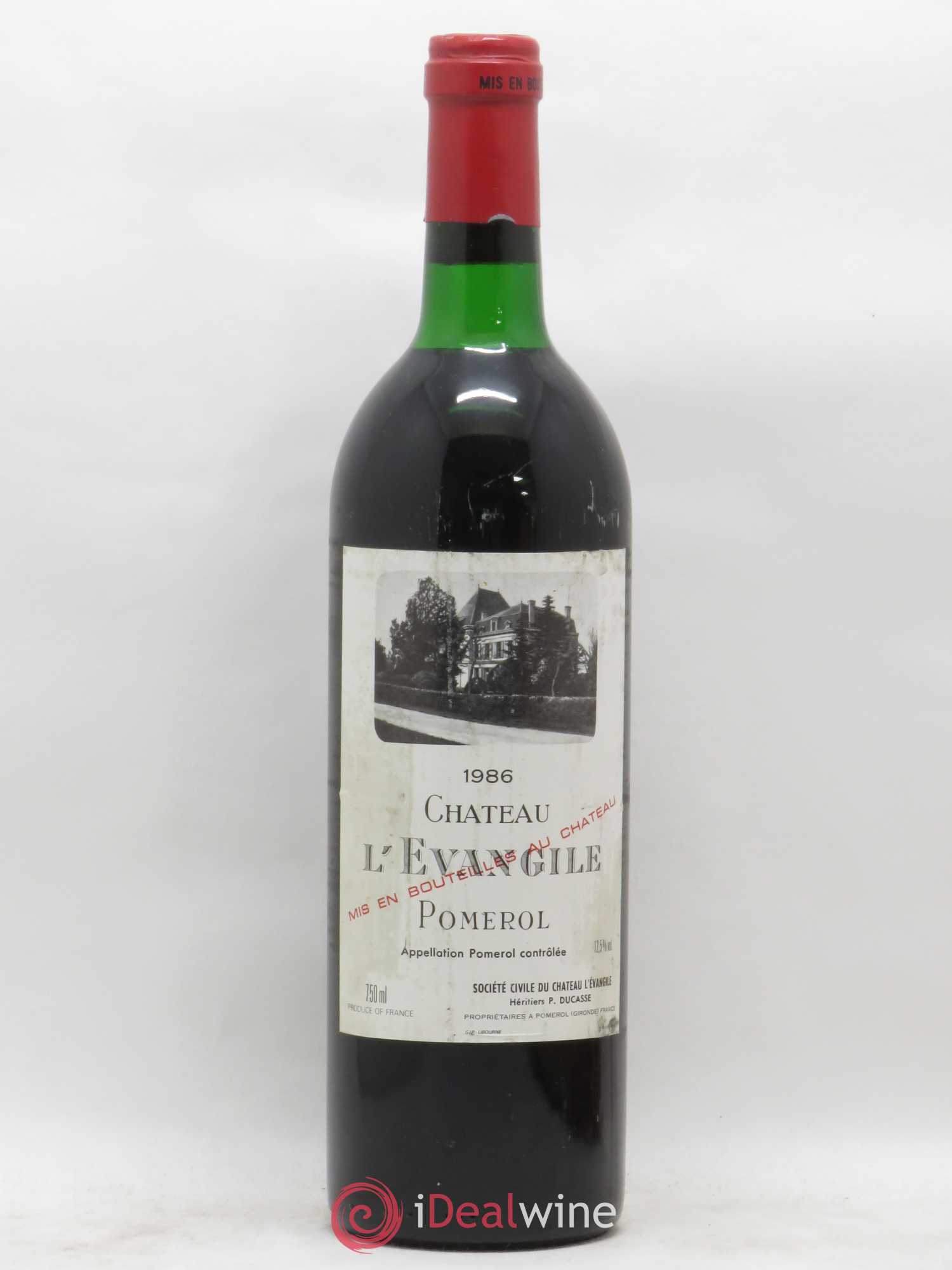 Château l' Évangile 1986 - Lot de 1 bouteille - 0