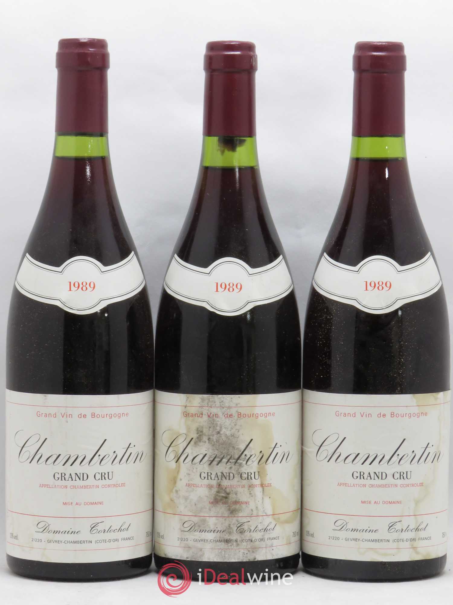 Chambertin Grand Cru Tortochot (Domaine) 1989 - Lot de 3 bouteilles - 0