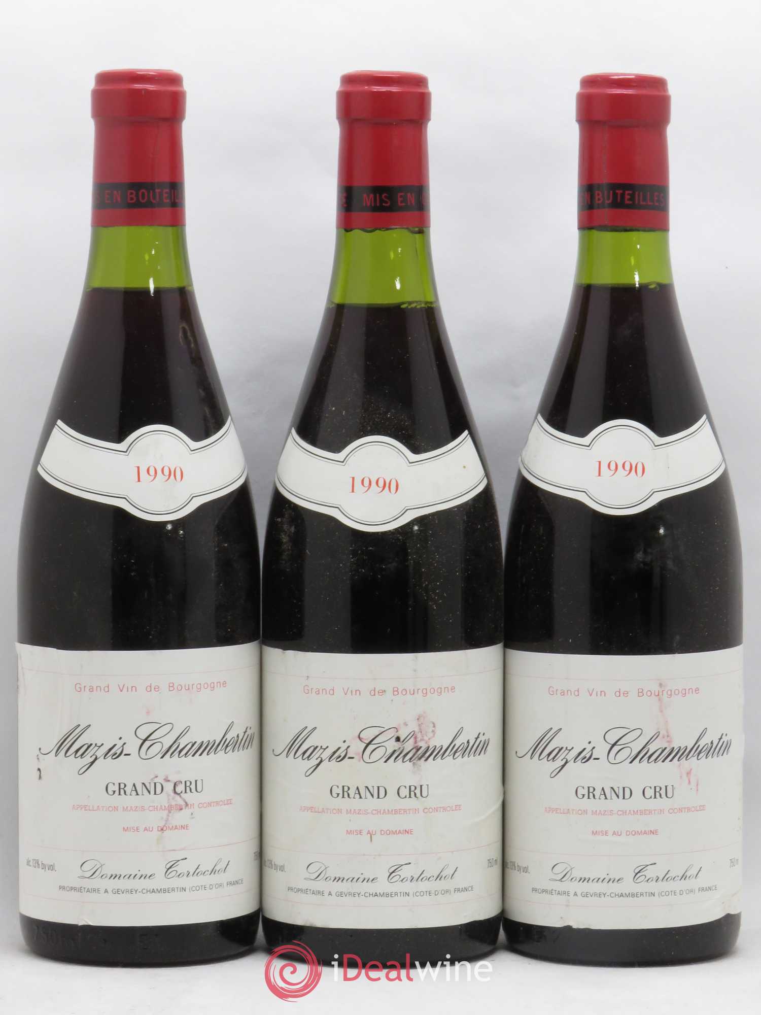 Mazis-Chambertin Grand Cru Tortochot (Domaine) 1990 - Lot de 3 bouteilles - 0