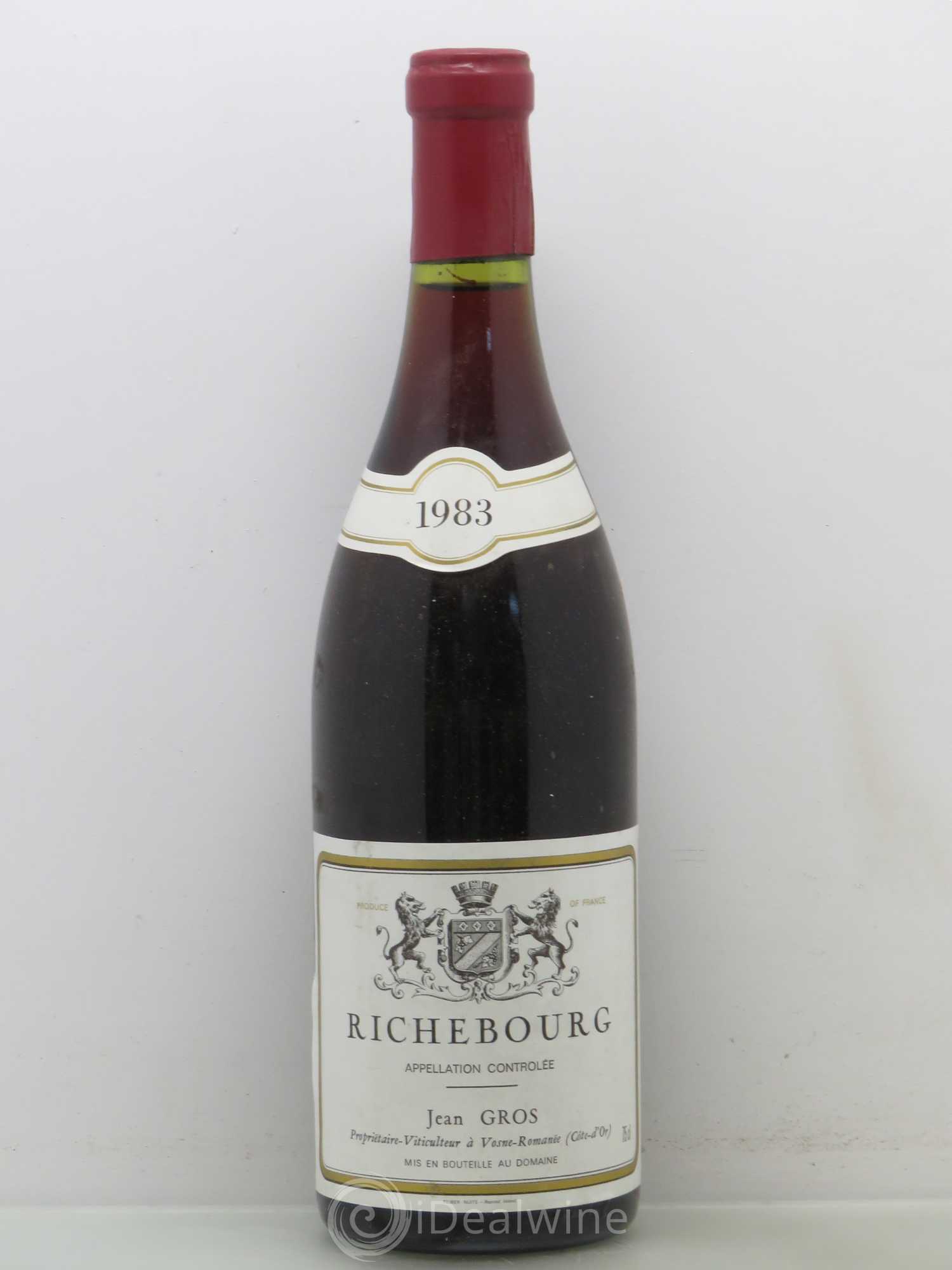 Richebourg Grand Cru Jean Gros 1983 - Lot de 1 bouteille - 0