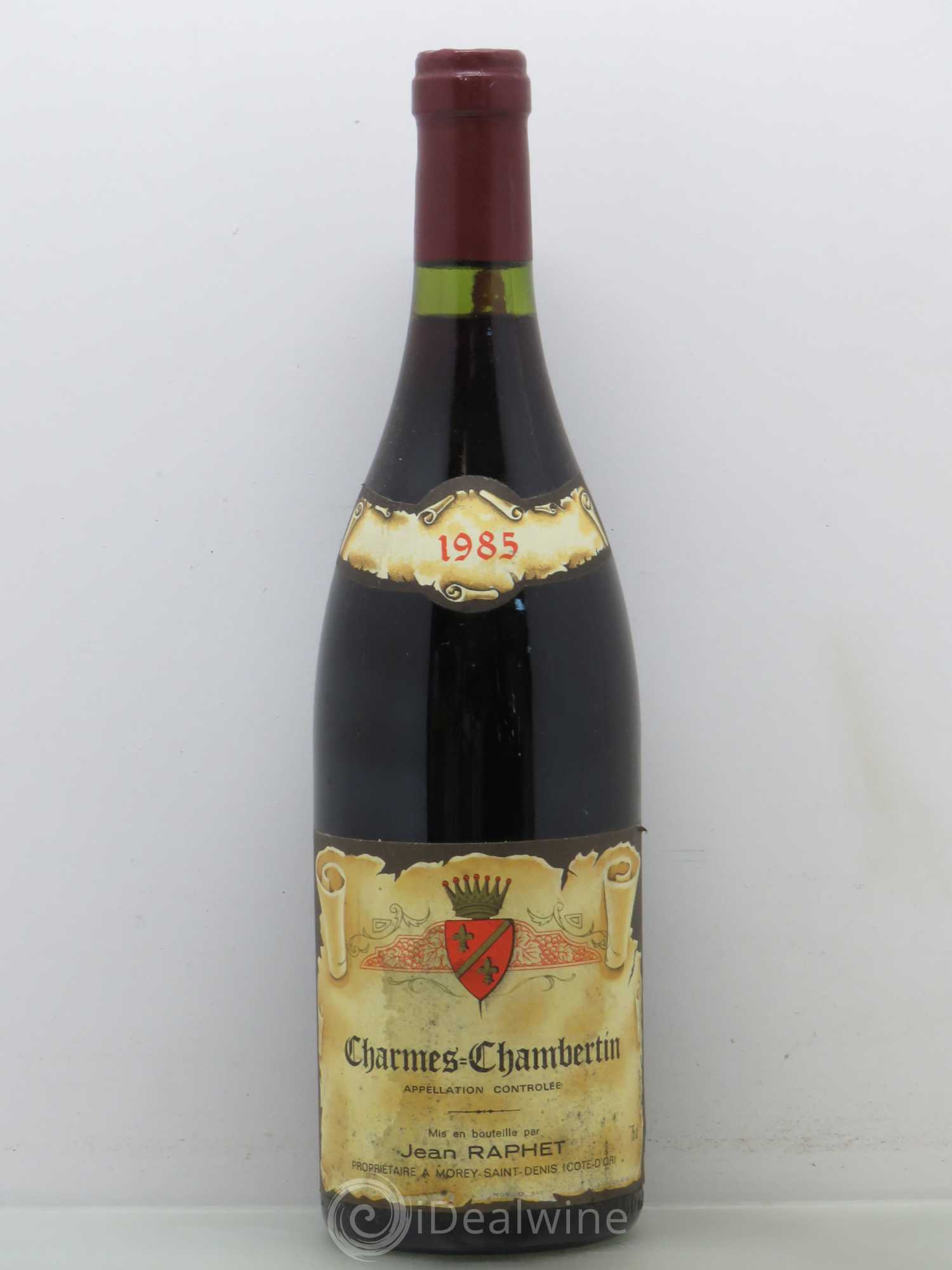 Charmes-Chambertin Grand Cru Domaine Jean Raphet 1985 - Lot de 1 bouteille - 0