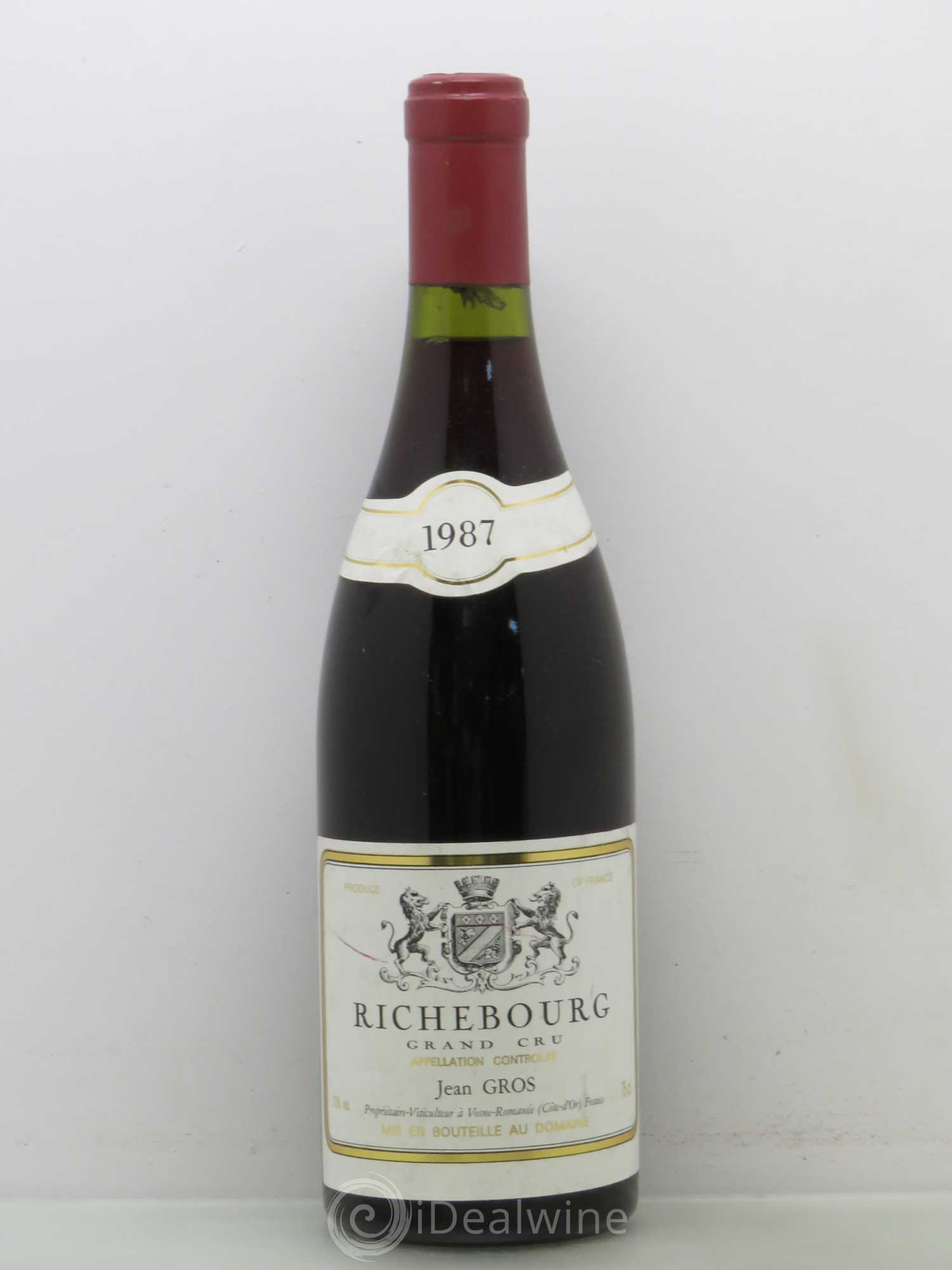 Richebourg Grand Cru Jean Gros 1987 - Lot de 1 bouteille - 0