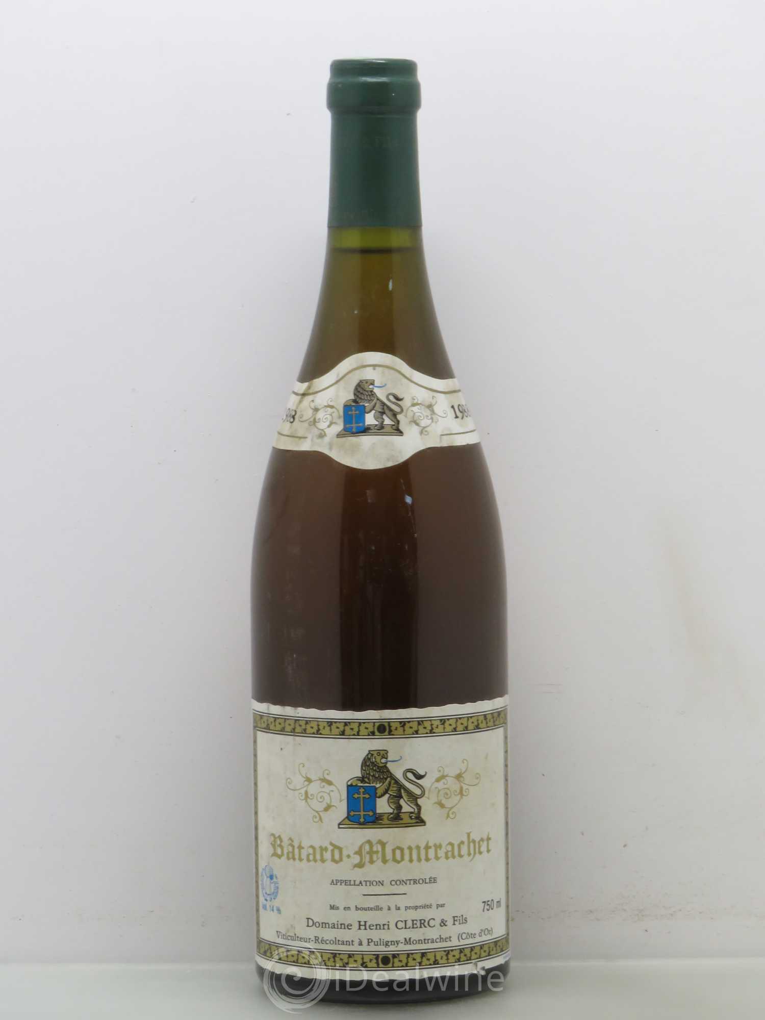 Bâtard-Montrachet Grand Cru Henri Clerc 1988 - Lot de 1 bouteille - 0