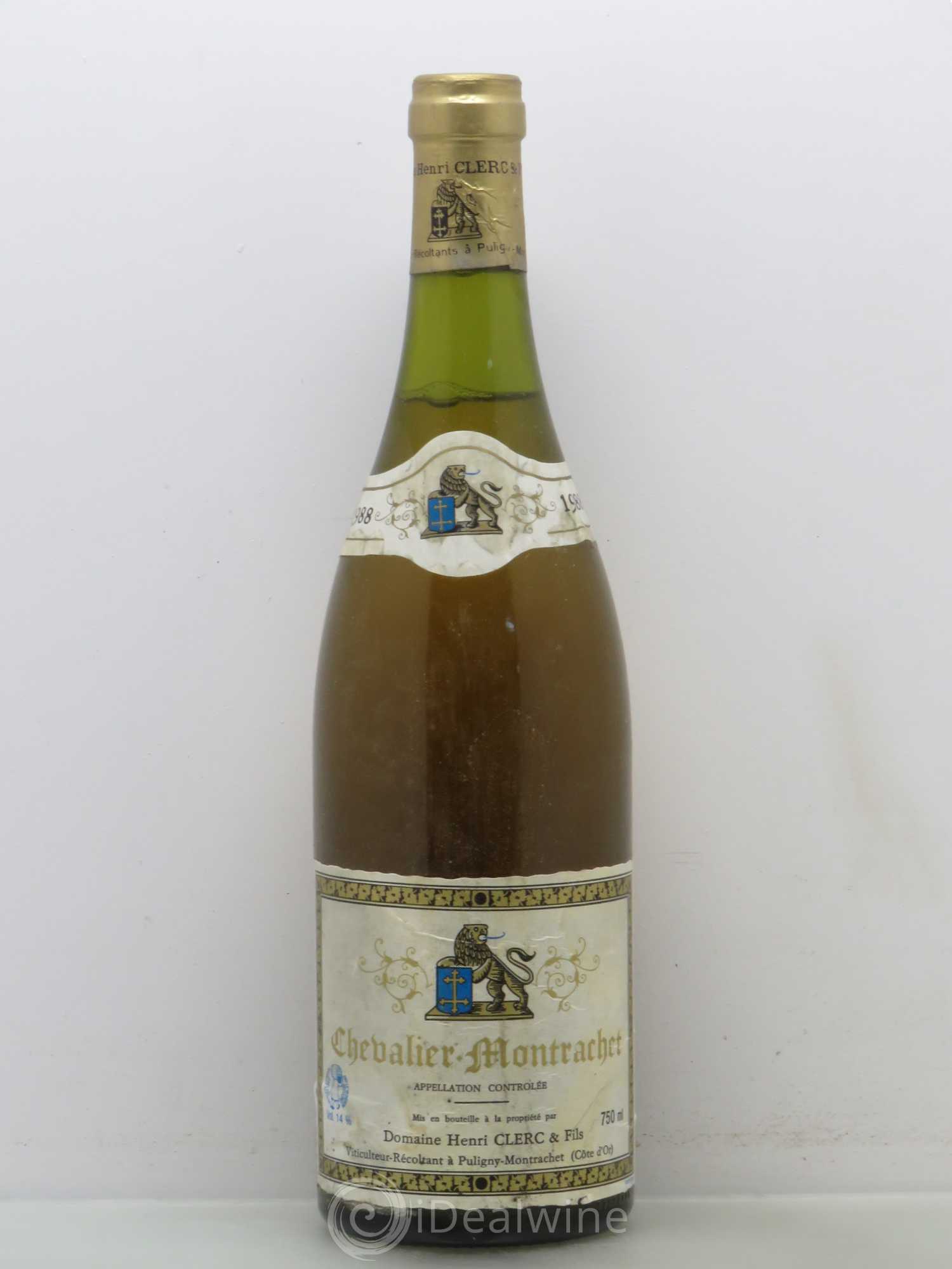 Chevalier-Montrachet Grand Cru Henri Clerc 1988 - Lot de 1 bouteille - 0
