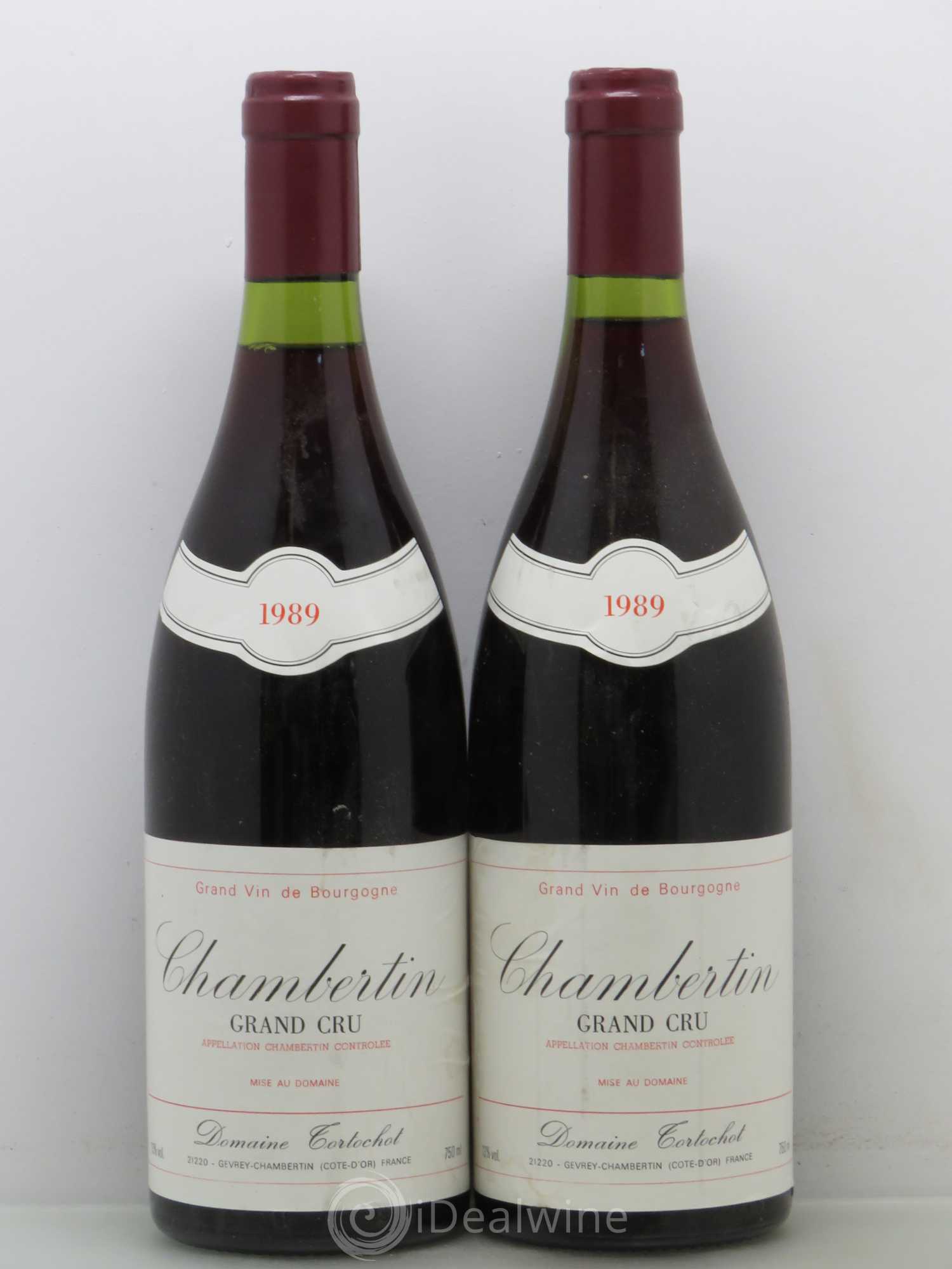 Chambertin Grand Cru Tortochot 1989 - Lot de 2 bouteilles - 0
