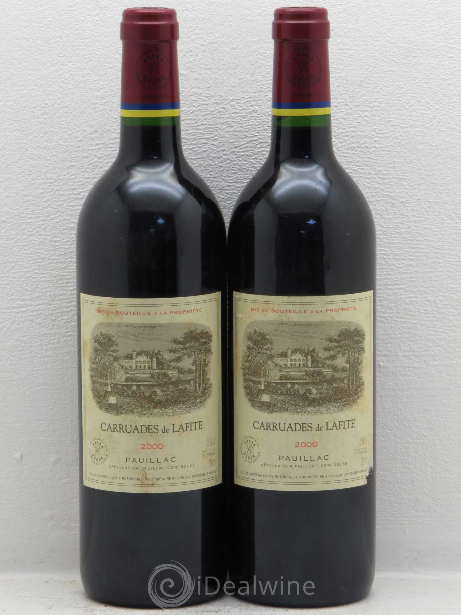 Carruades de Lafite Rothschild Second Vin 2000 - Lot de 2 bouteilles - 0