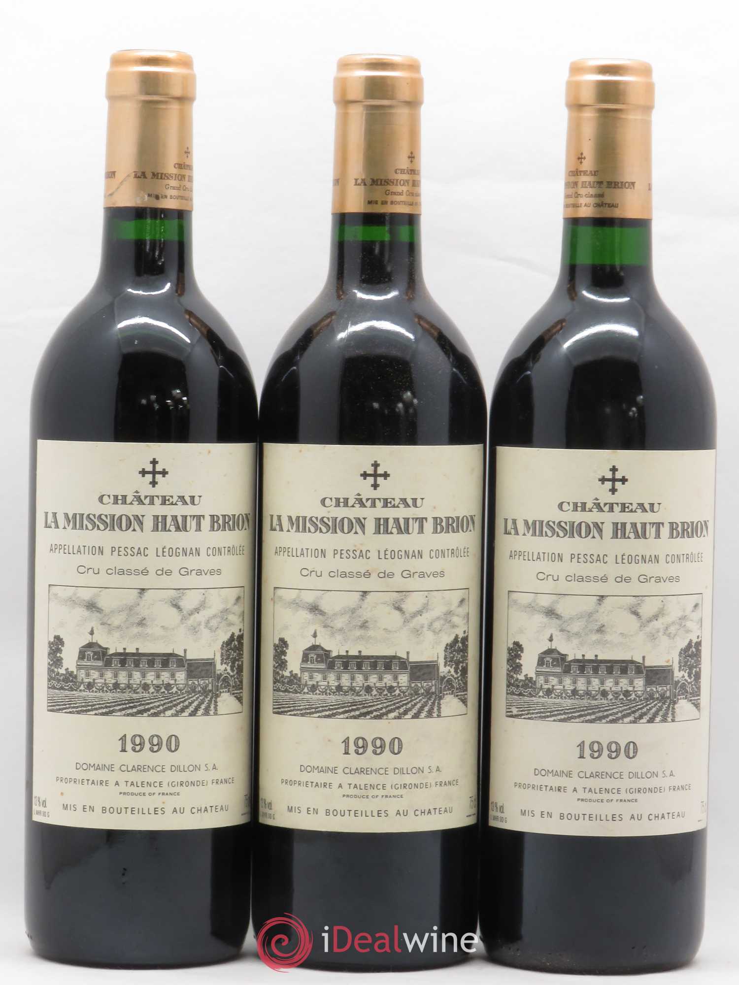 Château la Mission Haut-Brion Cru Classé de Graves 1990 - Lot de 12 bouteilles - 3