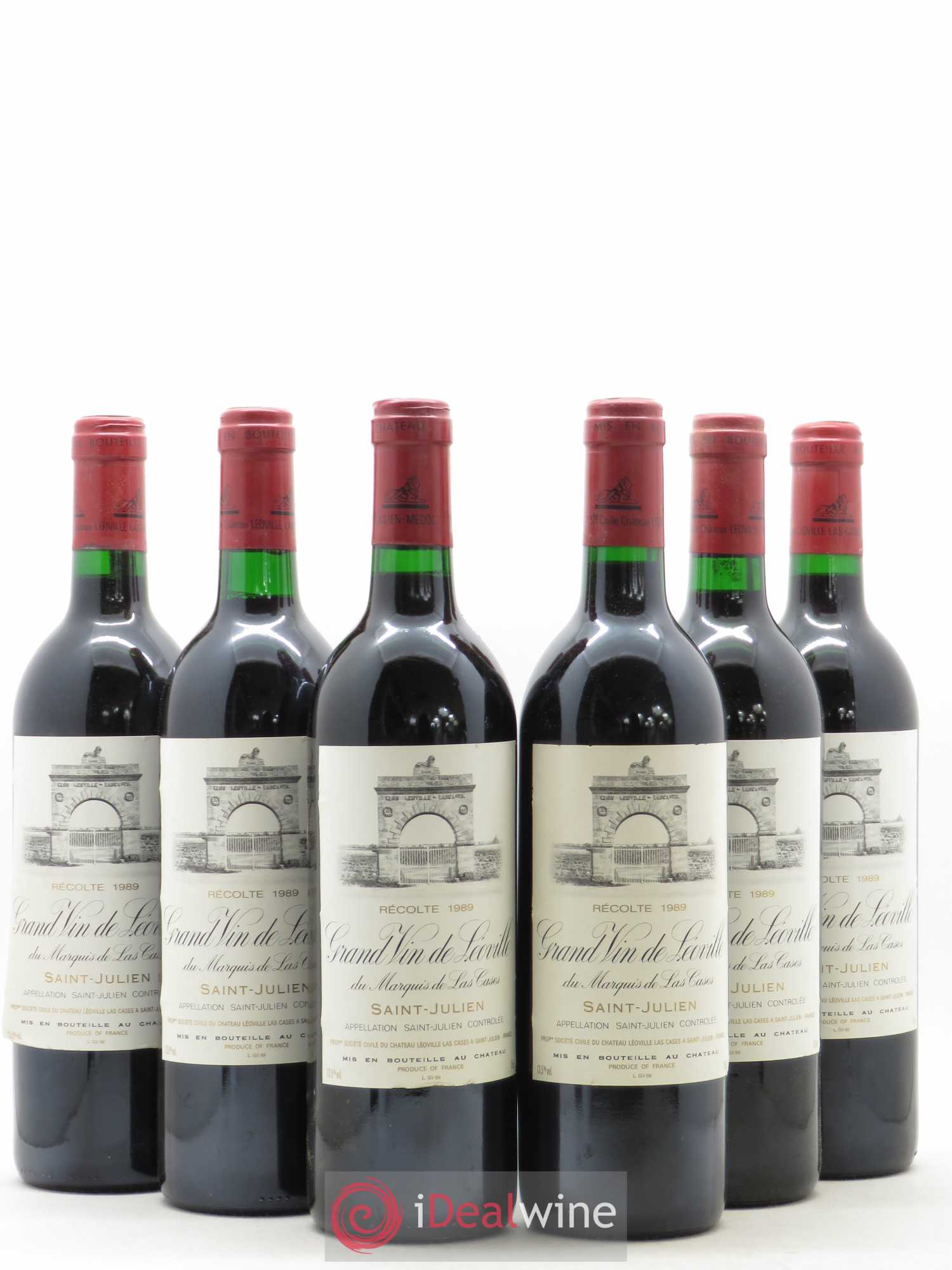 Château Léoville Las Cases 2ème Grand Cru Classé 1989 - Lot de 6 bouteilles - 0