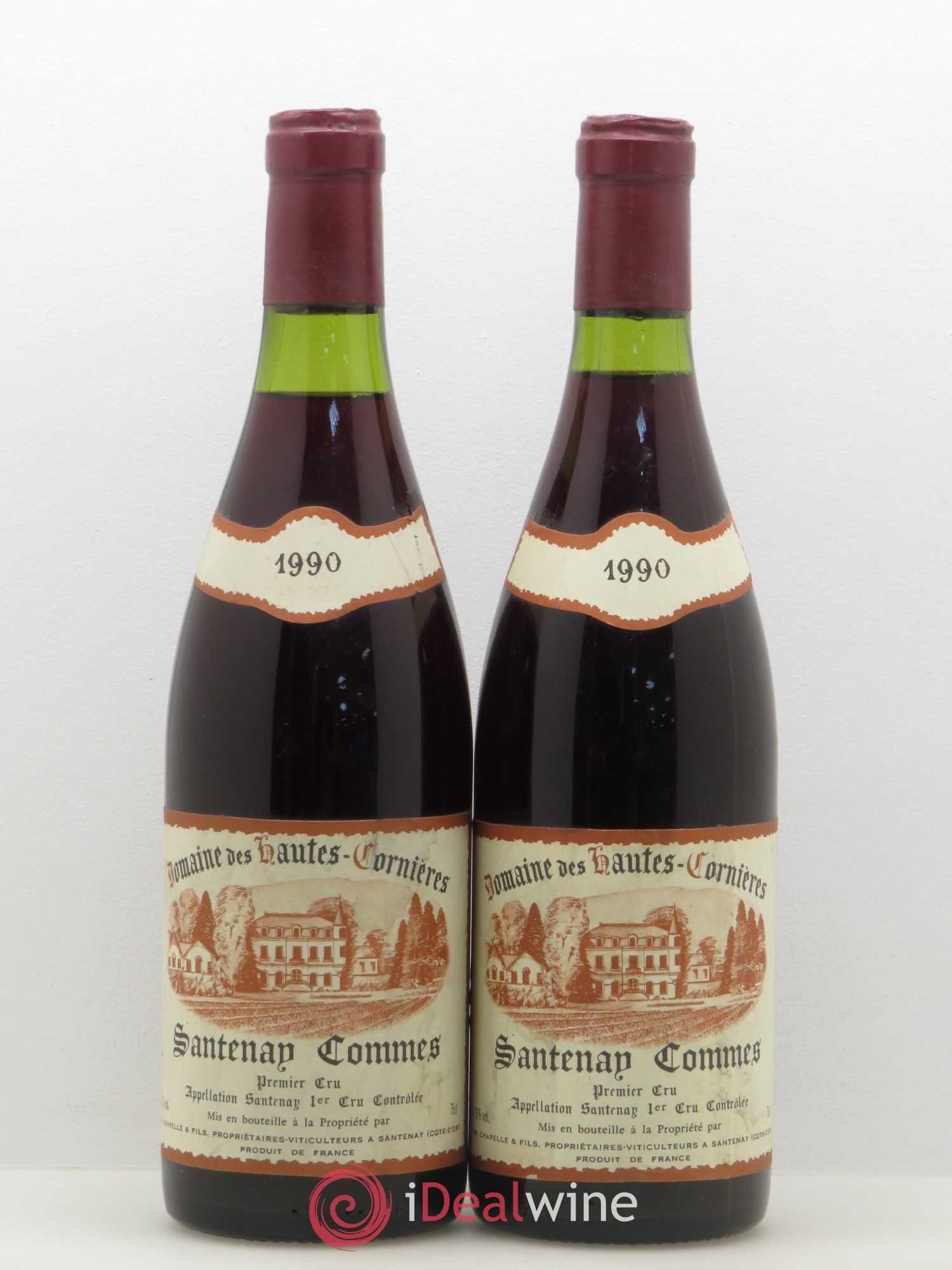 Santenay 1er Cru Commes Domaine des Hautes Cornieres 1990 - Posten von 2 Flaschen - 0