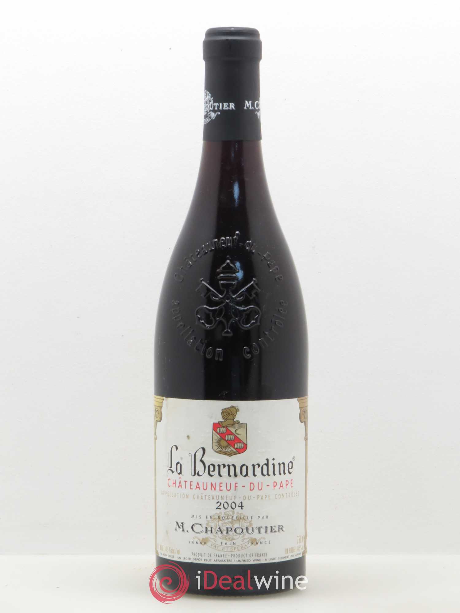 Châteauneuf-du-Pape La Bernardine Chapoutier 2004 - Lot de 1 bouteille - 0