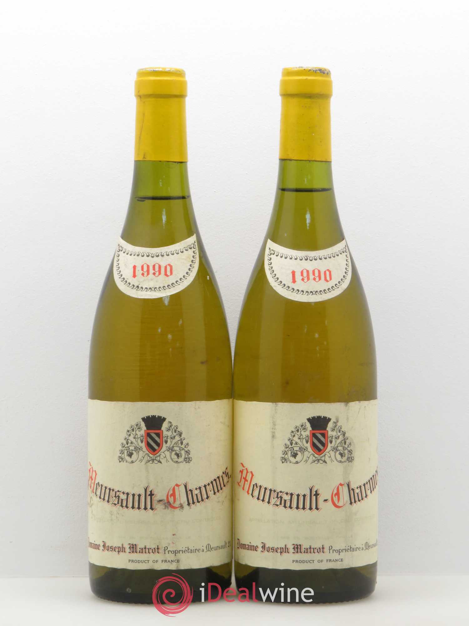 Meursault 1er Cru Charmes Domaine Joseph Matrot 1990 - Posten von 2 Flaschen - 0