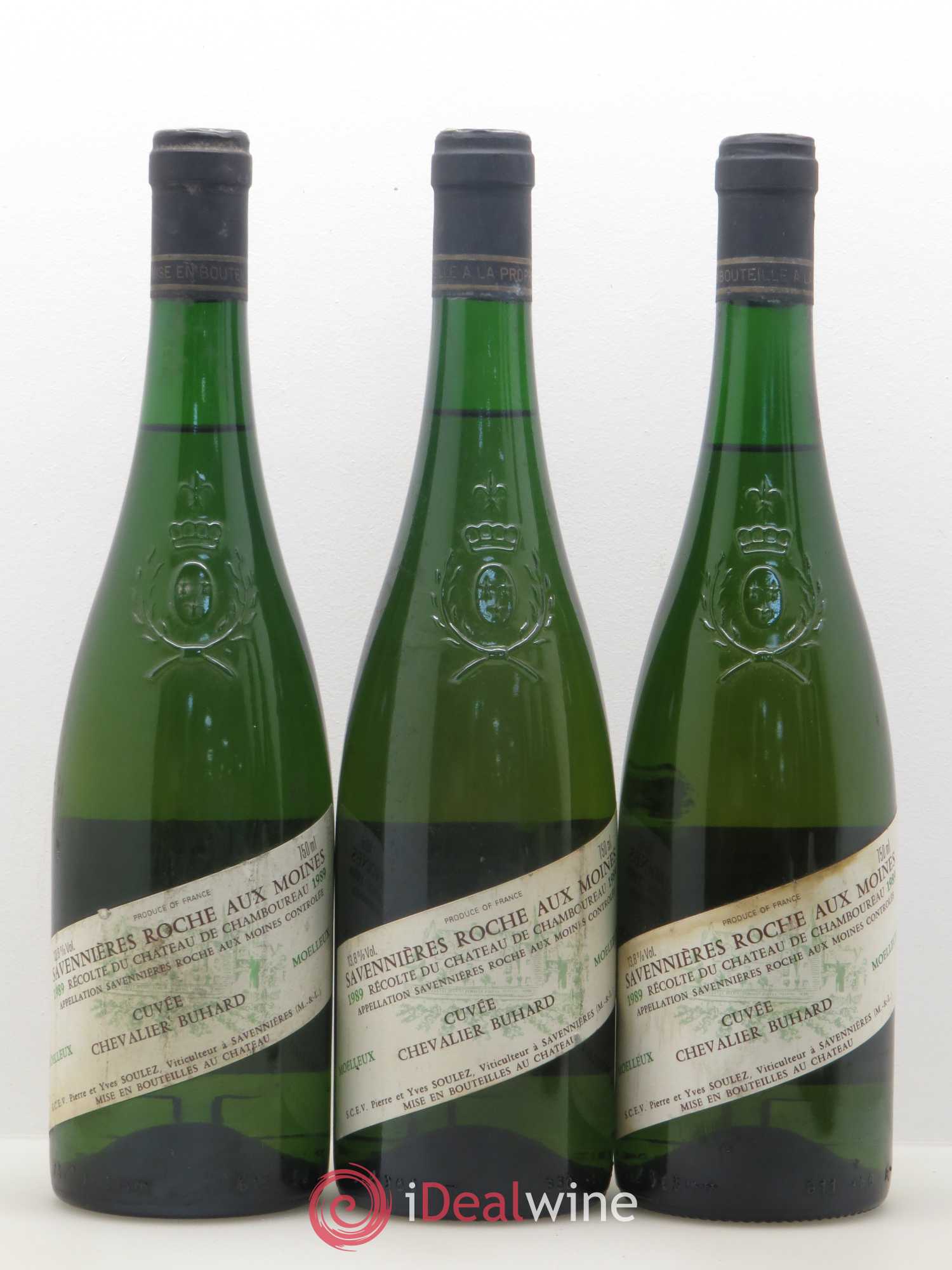 Savennières Roche aux Moines Chevalier Buhard Cuvée d'Avant Château de Chamboureau Moelleux 1989 - Lotto di 6 bottiglie - 1