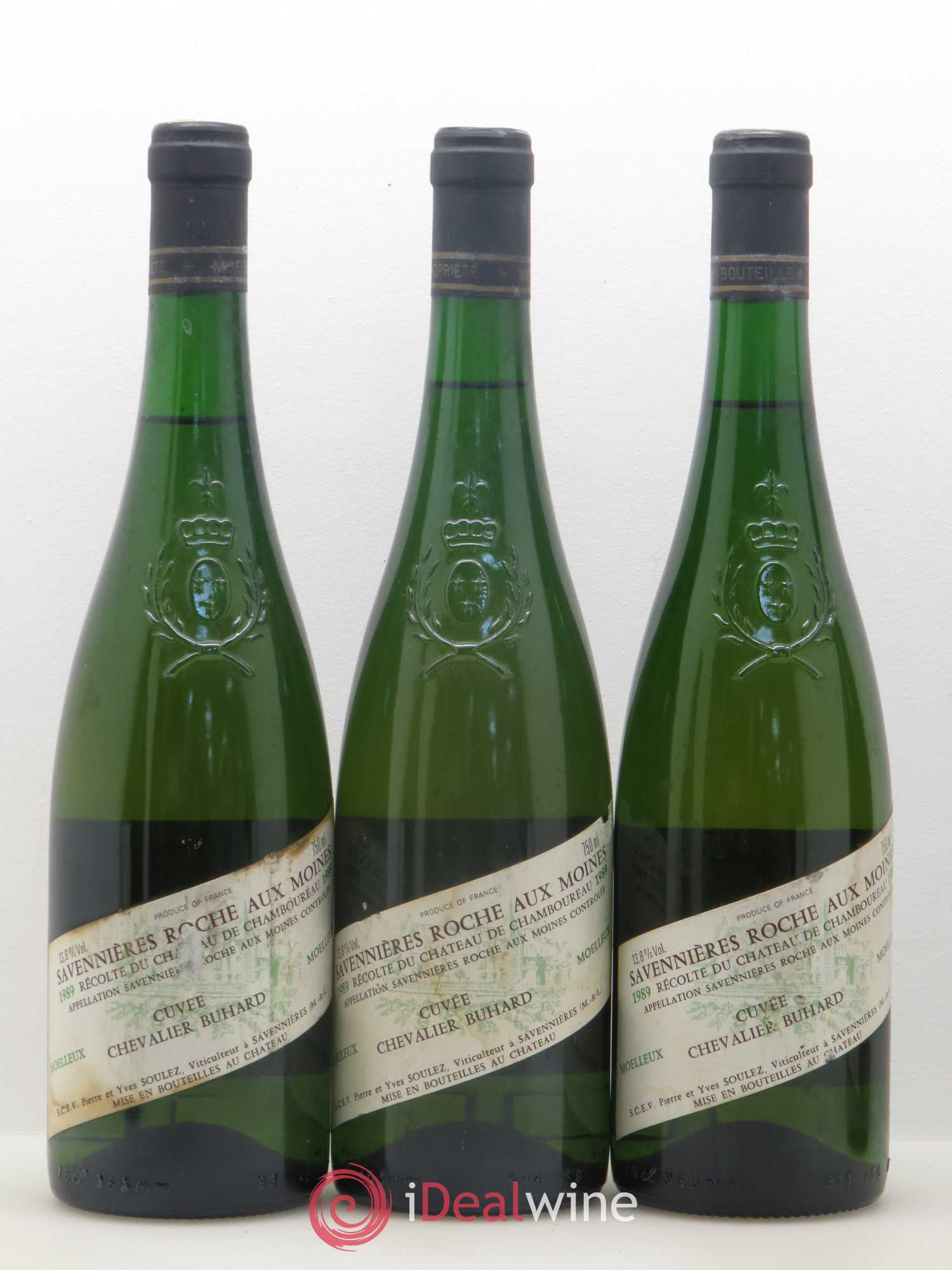 Savennières Roche aux Moines Chevalier Buhard Cuvée d'Avant Château de Chamboureau Moelleux 1989 - Lotto di 6 bottiglie - 2