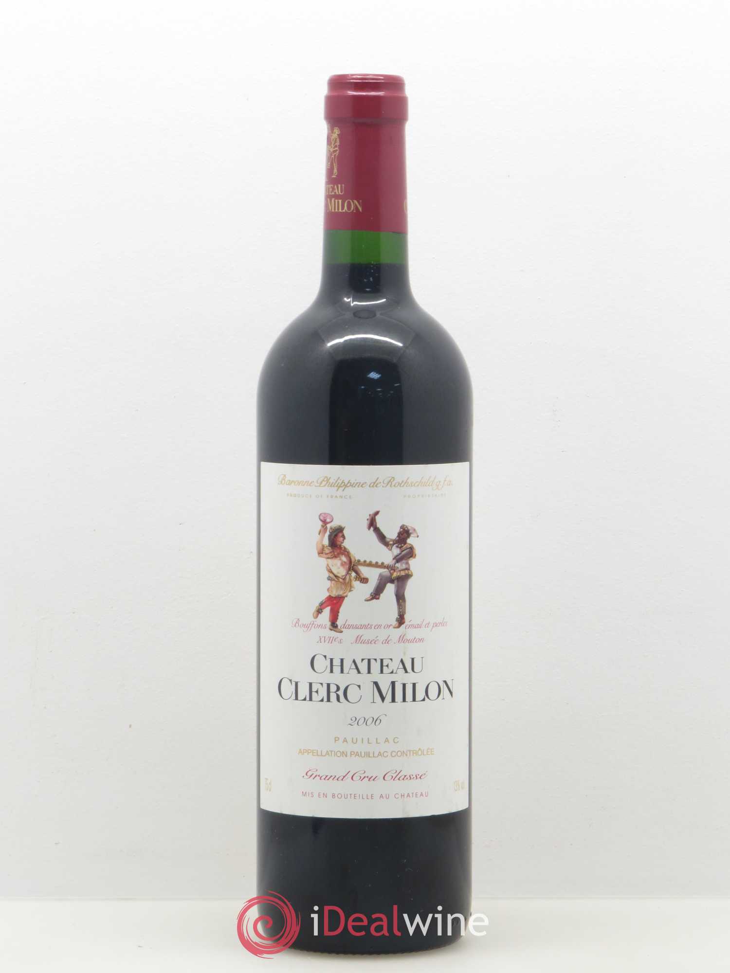 Château Clerc Milon 5ème Grand Cru Classé 2006 - Lot de 1 bouteille - 0
