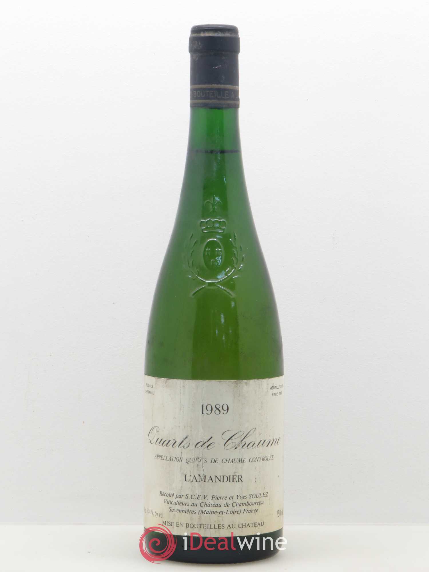 Quarts de Chaume L'Amandier Domaine Pierre et Yves Soulez 1989 - Lotto di 1 bottiglia - 0
