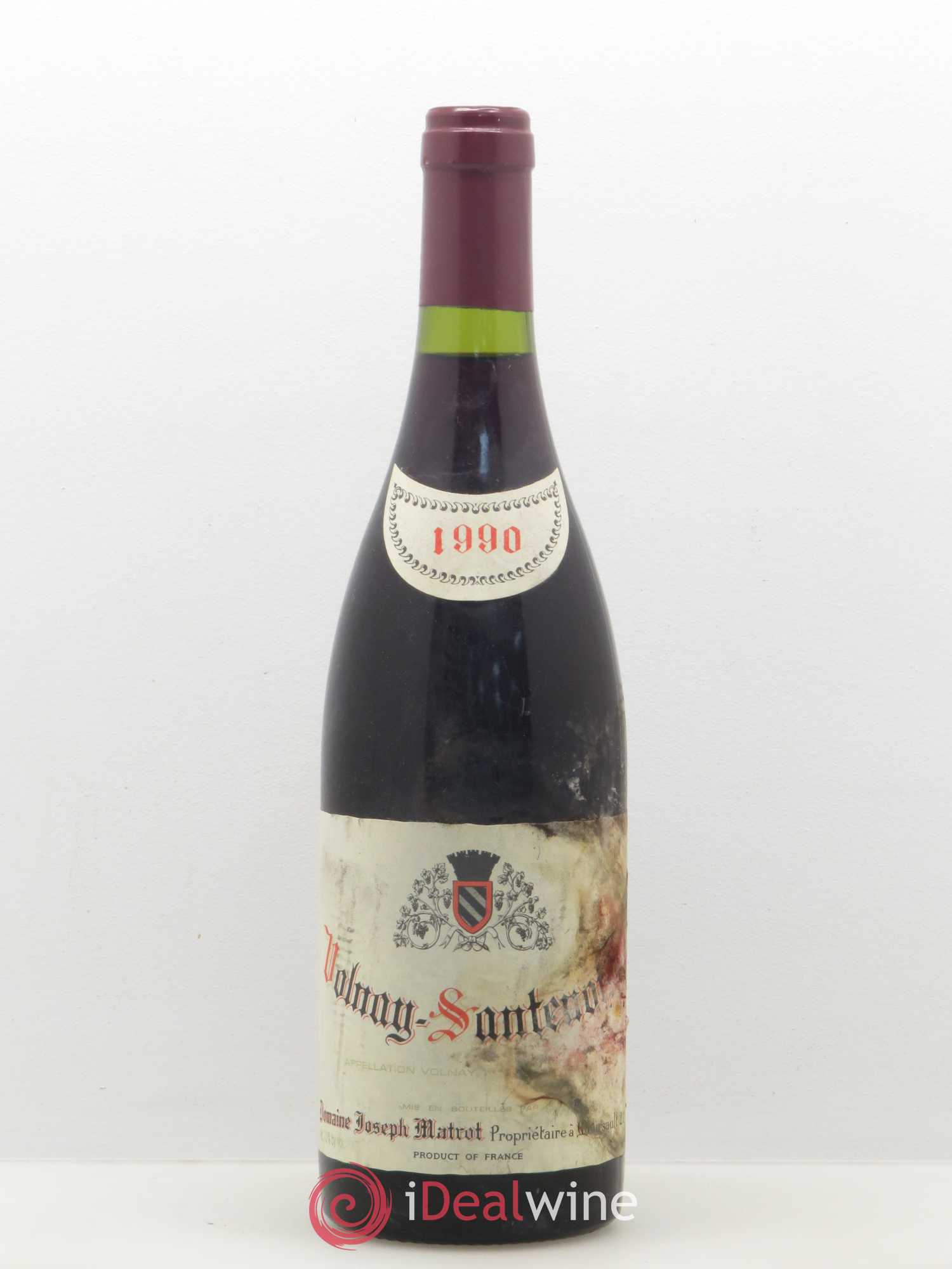 Volnay 1er Cru Santenot Domaine Joseph Matrot 1990 - Posten von 1 Flasche - 0