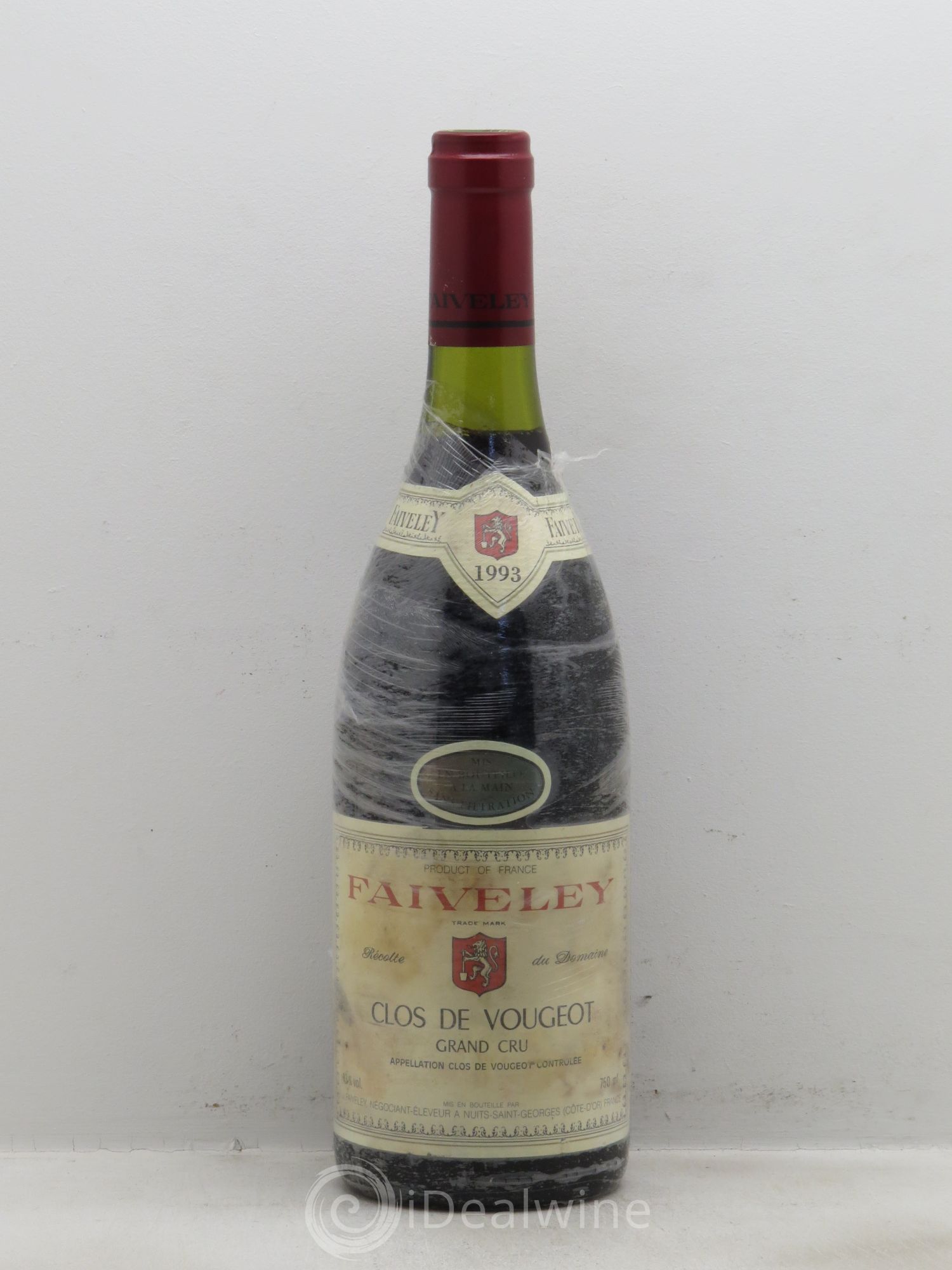 Clos de Vougeot Grand Cru Faiveley 1993 - Lot de 1 bouteille - 0