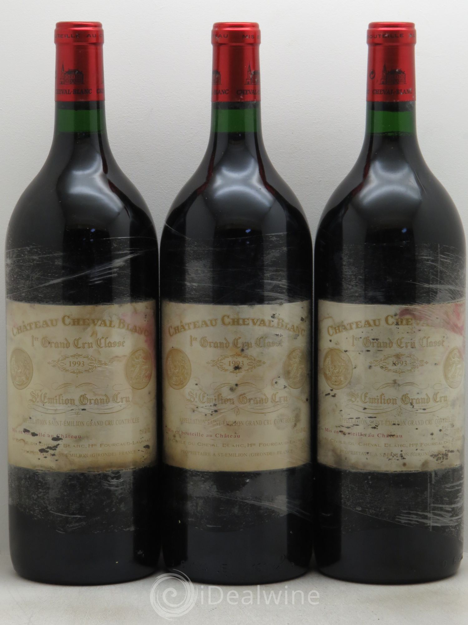 Château Cheval Blanc 1er Grand Cru Classé A 1993 - Lot de 3 magnums - 0