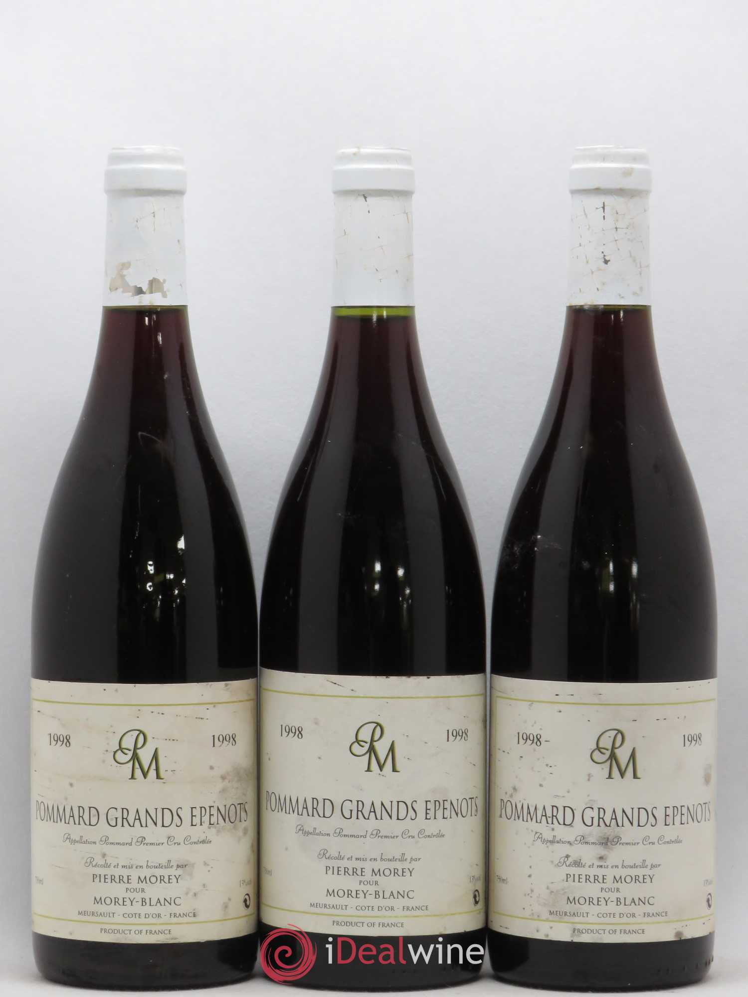 Pommard 1er Cru Grands Epenots Pierre Morey (Domaine) 1998 - Lot de 3 bouteilles - 0