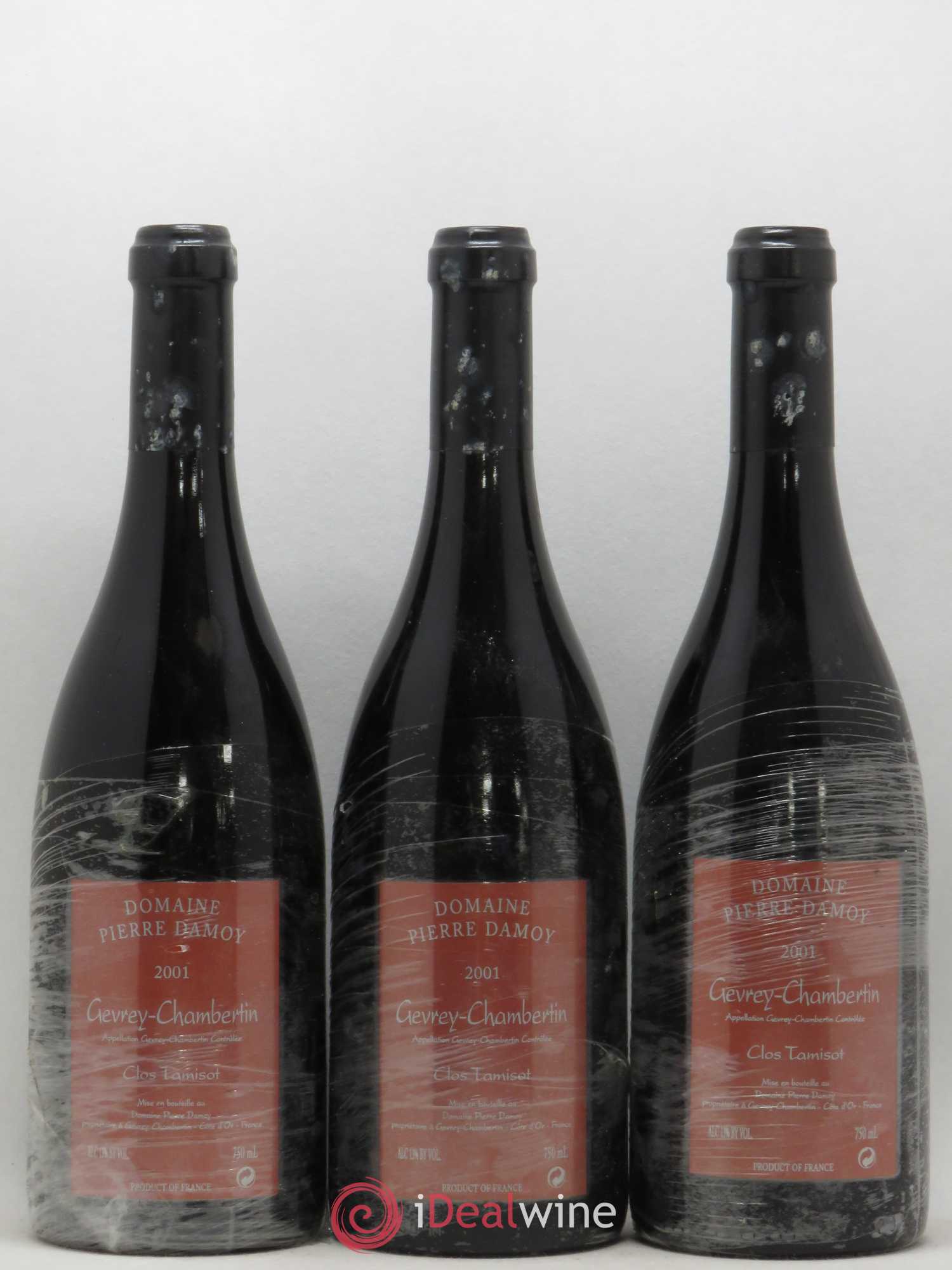 Gevrey-Chambertin Clos Tamisot Pierre Damoy 2001 - Posten von 3 Flaschen - 0