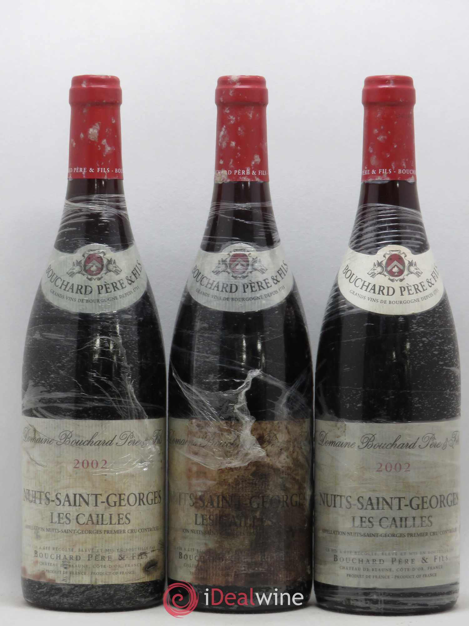 Nuits-Saint-Georges 1er Cru Les Cailles Bouchard Père & Fils 2002 - Lot de 3 bouteilles - 0