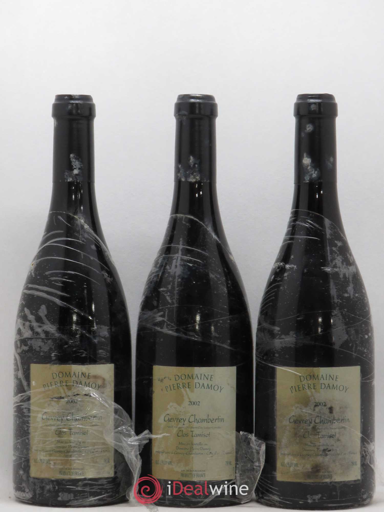 Gevrey-Chambertin Clos Tamisot Pierre Damoy 2002 - Posten von 3 Flaschen - 0