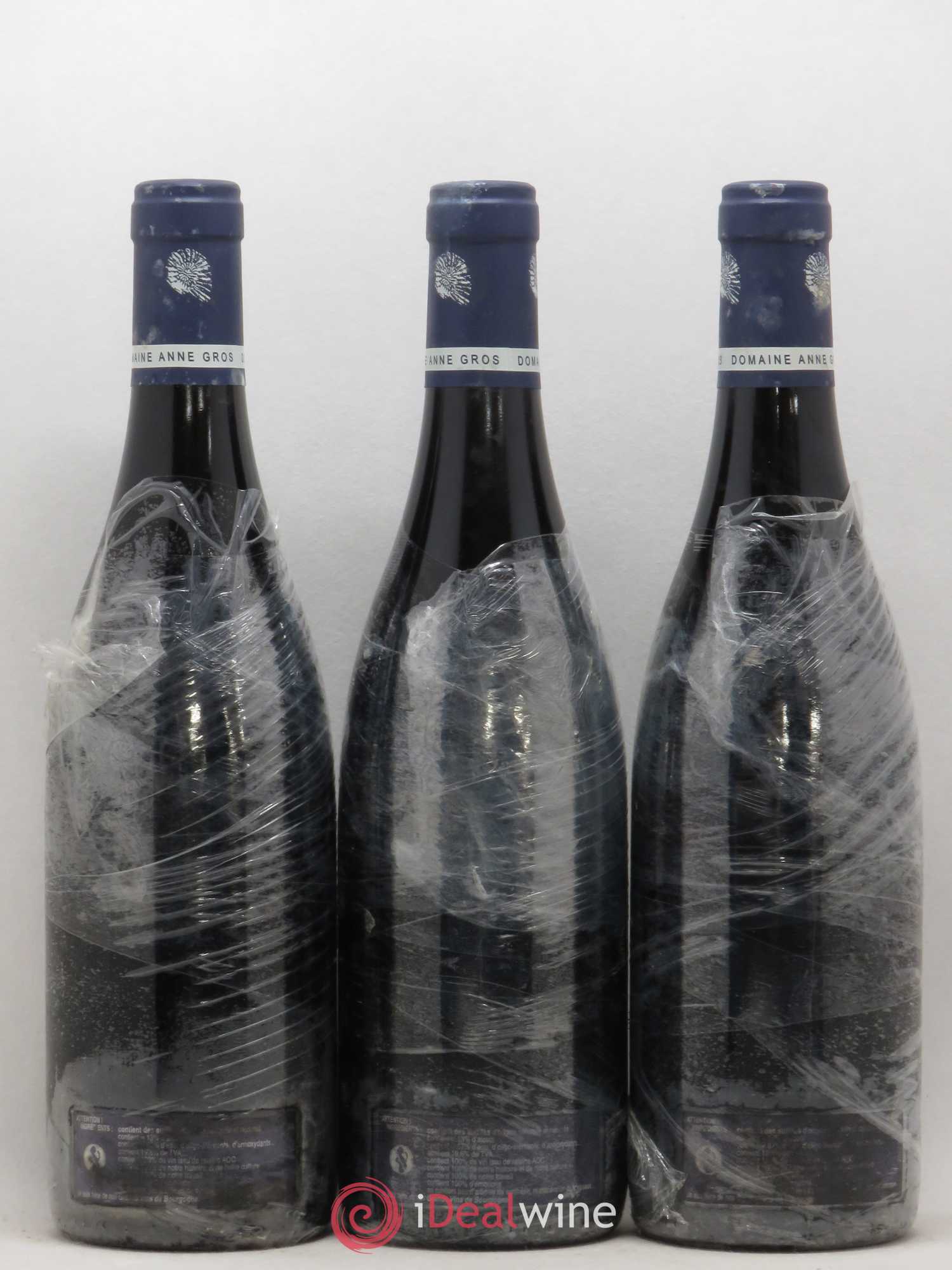 Clos de Vougeot Grand Cru Le Grand Maupertui Anne Gros 2005 - Lot de 3 bouteilles - 1