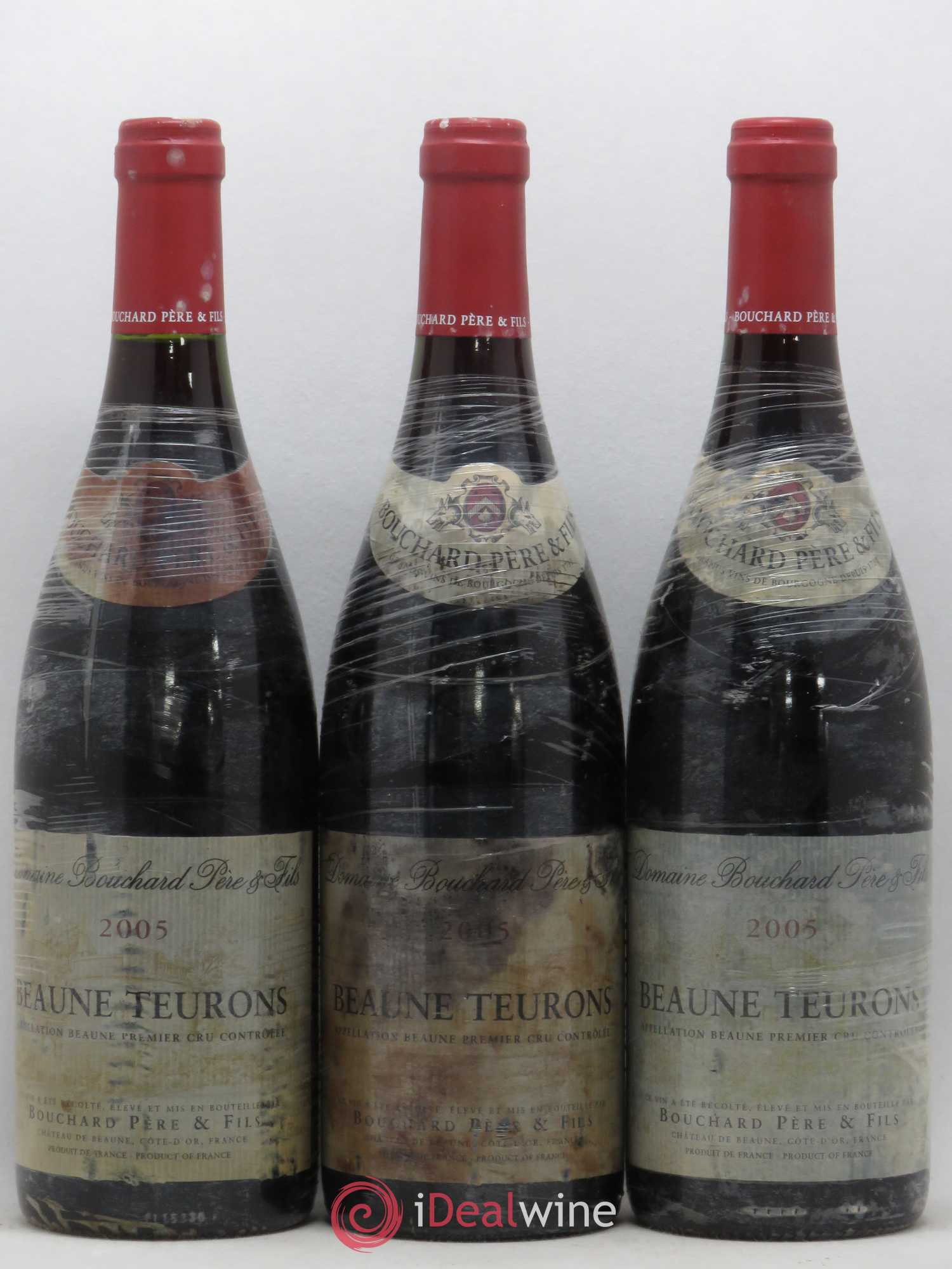Beaune 1er Cru Teurons Bouchard Père & Fils 2005 - Lot de 3 bouteilles - 0