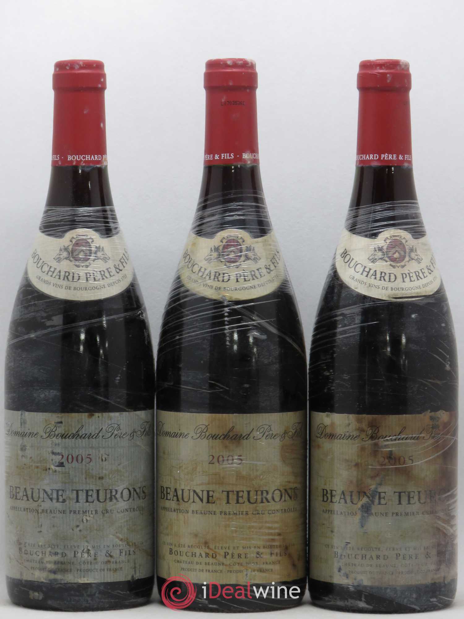 Beaune 1er Cru Teurons Bouchard Père & Fils 2005 - Lot de 3 bouteilles - 0