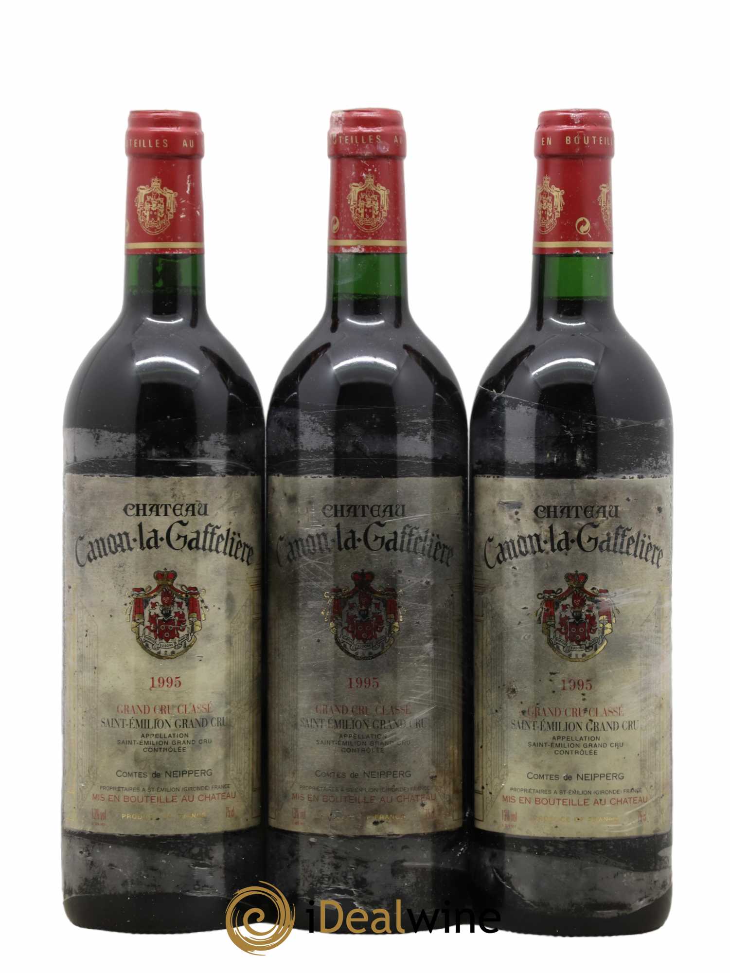 Château Canon la Gaffelière 1er Grand Cru Classé B 1995 - Lot de 3 bouteilles - 0