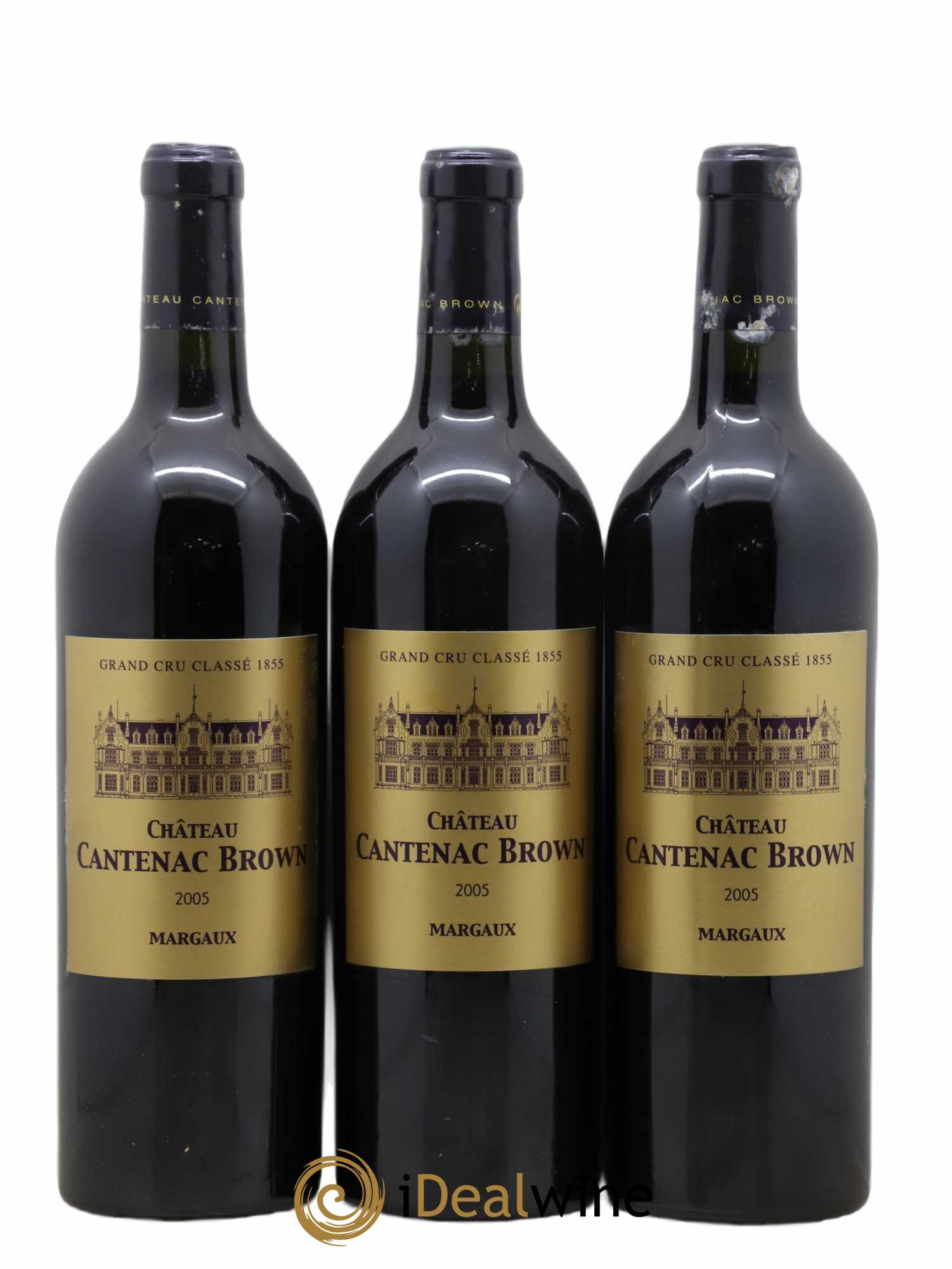Château Cantenac Brown 3ème Grand Cru Classé 2005 - Lot de 3 bouteilles - 0