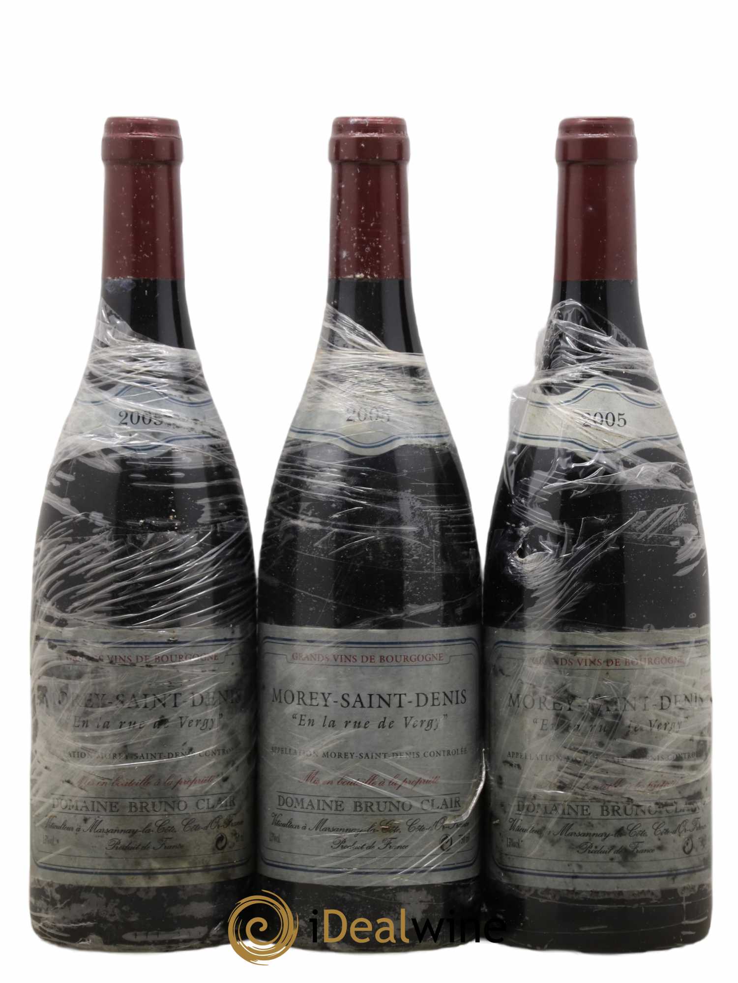 Morey-Saint-Denis En la Rue de Vergy Bruno Clair (Domaine) 2005 - Lot de 3 bouteilles - 0
