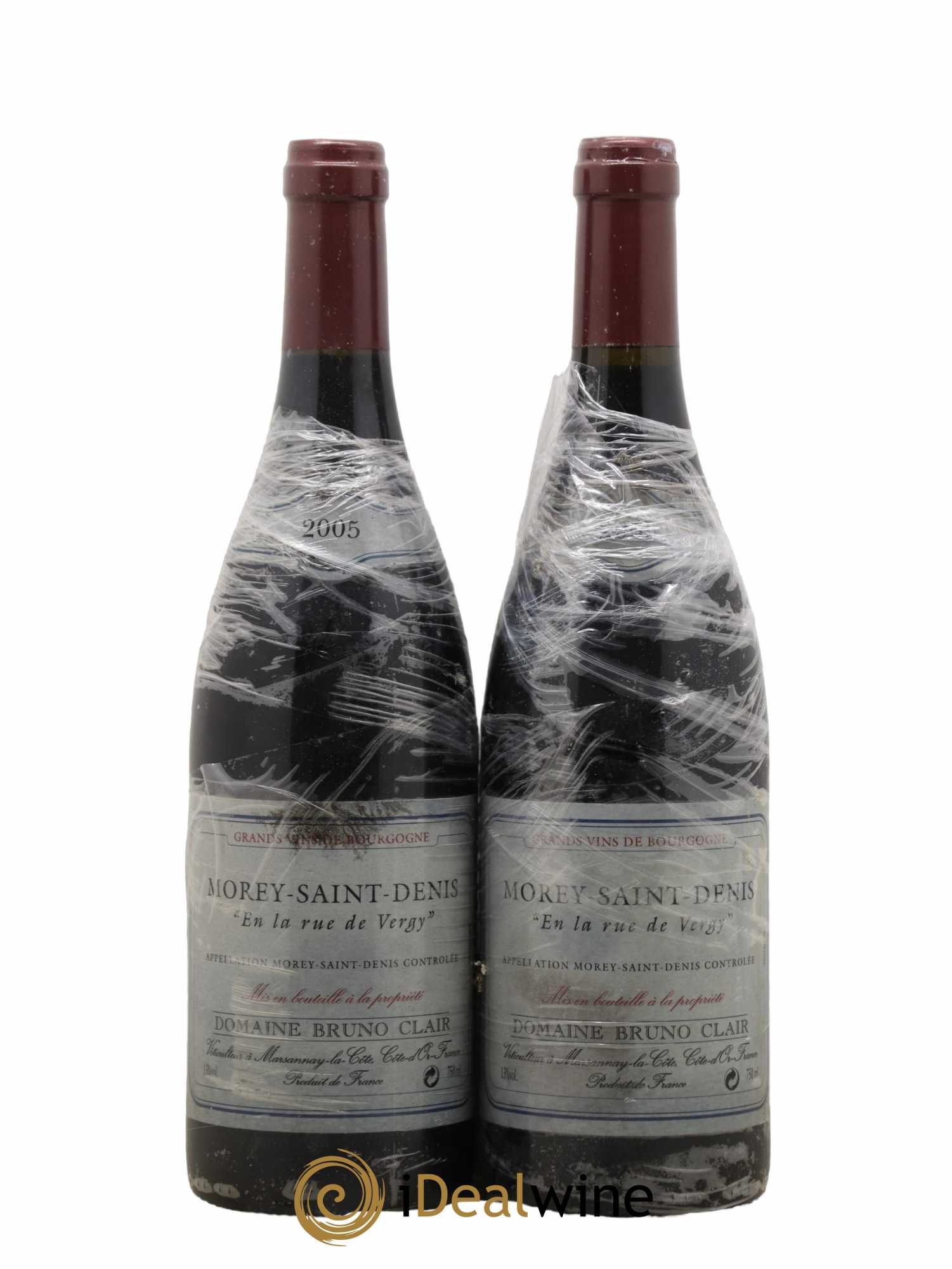 Morey-Saint-Denis En la Rue de Vergy Bruno Clair (Domaine) 2005 - Lot de 2 bouteilles - 0