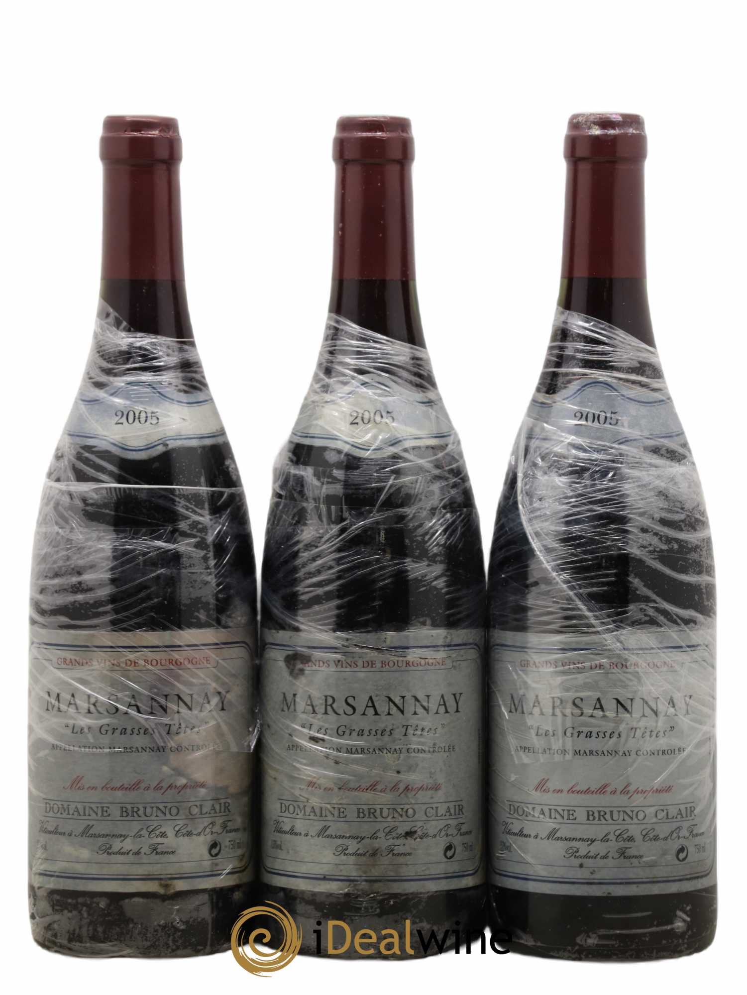 Marsannay Les Grasses Tetes Bruno Clair (Domaine) 2005 - Lot de 3 bouteilles - 0