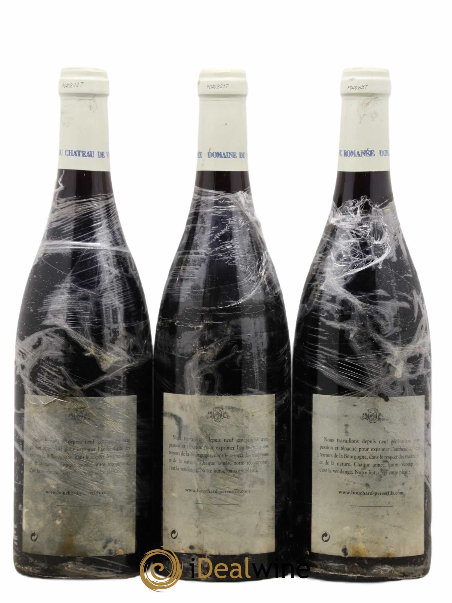 Vosne-Romanée 1er Cru Aux Reignots Récolte du Domaine du Château de Vosne-Romanée Comte Liger-Belair Bouchard Père et Fils 2002 - Lot de 3 bouteilles - 1