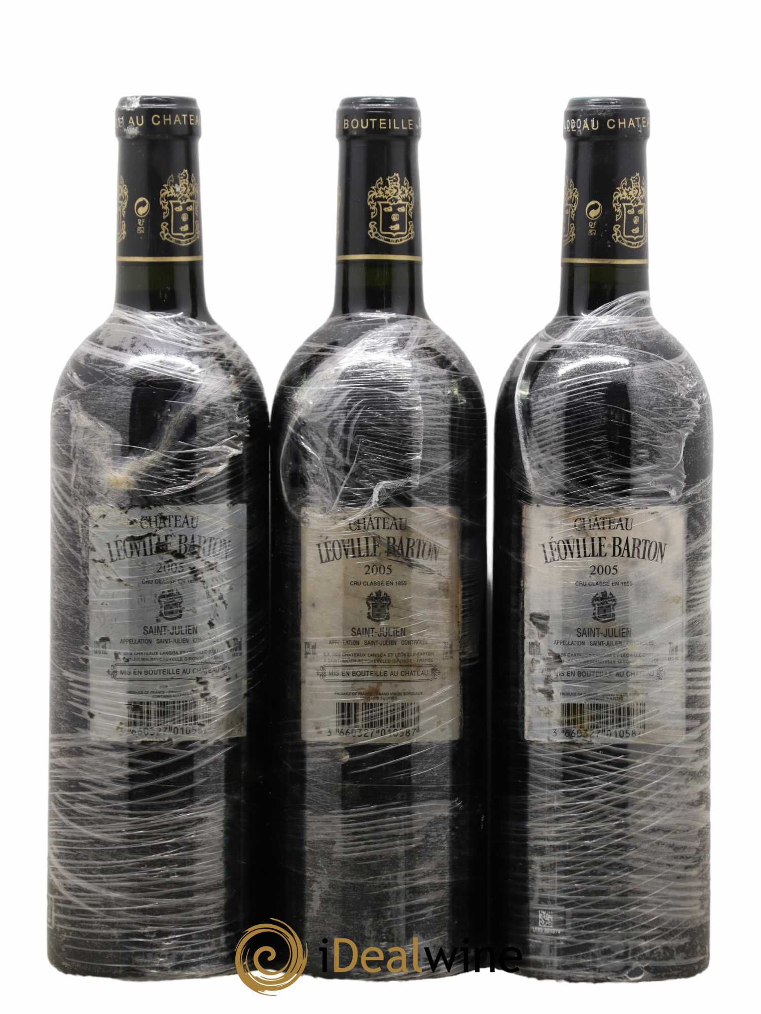 Château Léoville Barton 2ème Grand Cru Classé 2005 - Lot de 3 bouteilles - 1