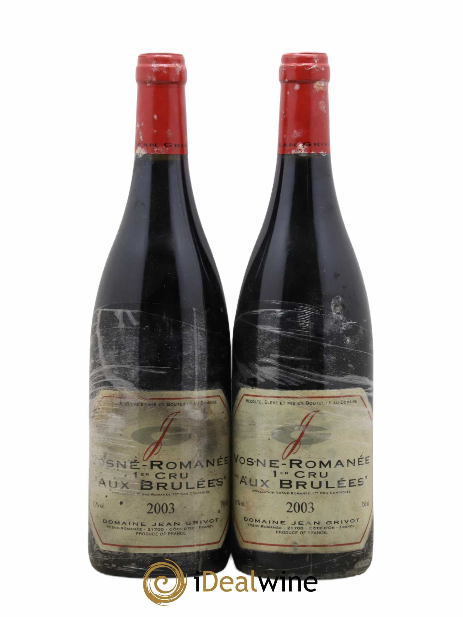 Vosne-Romanée 1er Cru Aux Brûlées Jean Grivot 2003 - Lot de 2 bouteilles - 0