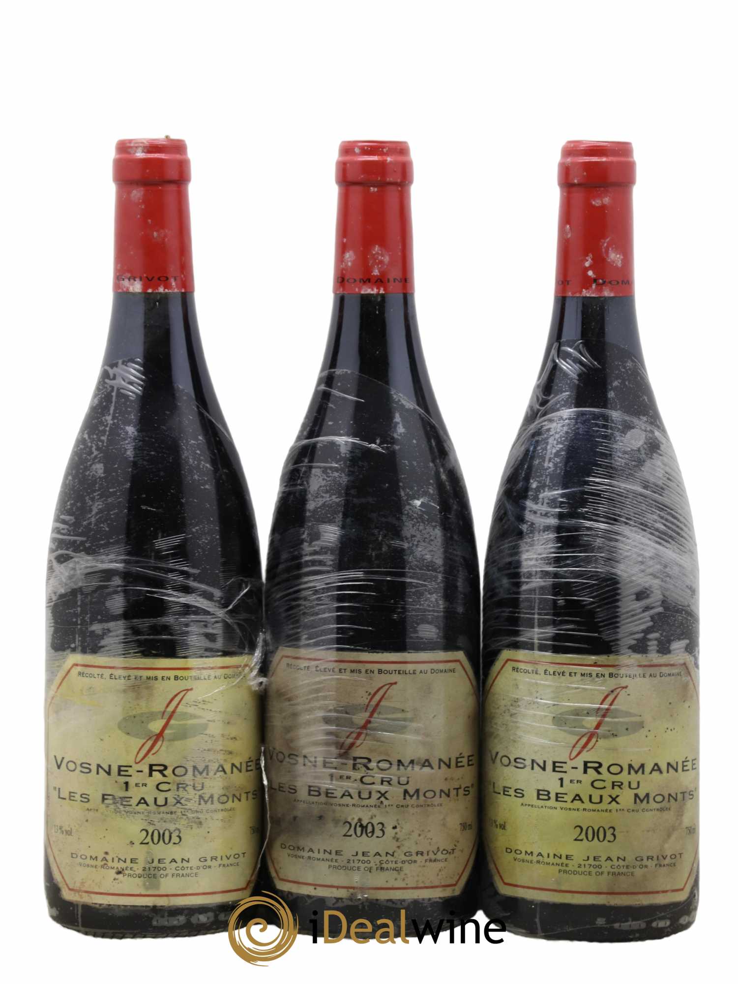 Vosne-Romanée 1er Cru Les Beaux-Monts Jean Grivot 2003 - Lot de 3 bouteilles - 0