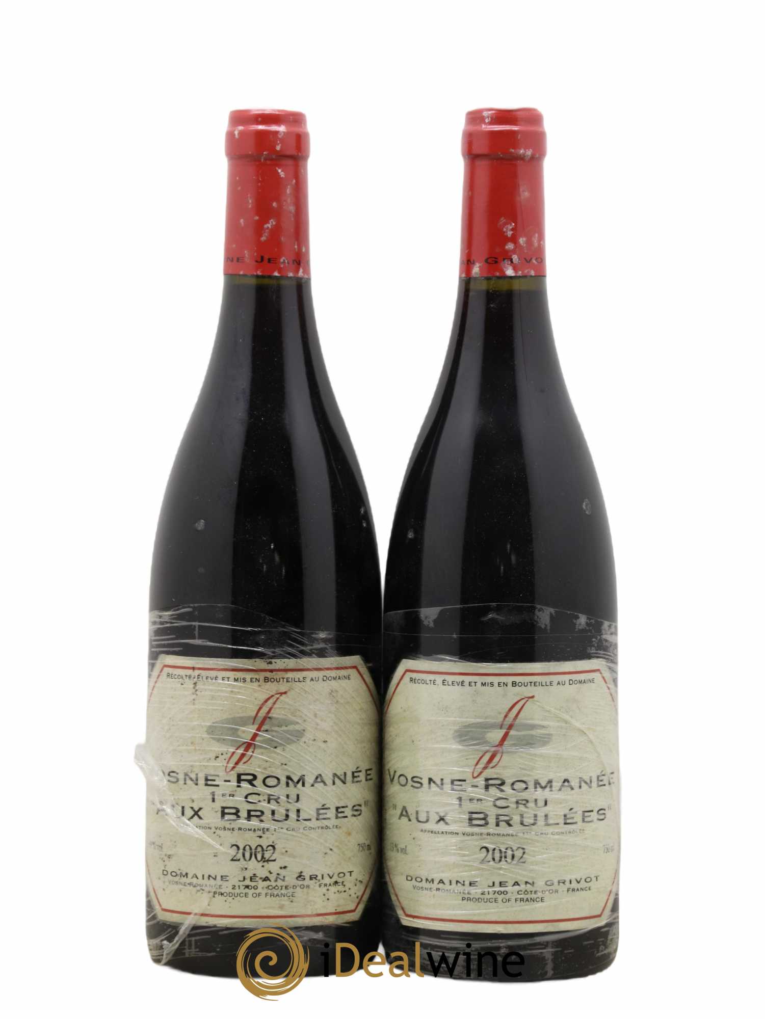 Vosne-Romanée 1er Cru Aux Brûlées Jean Grivot 2002 - Lot de 2 bouteilles - 0
