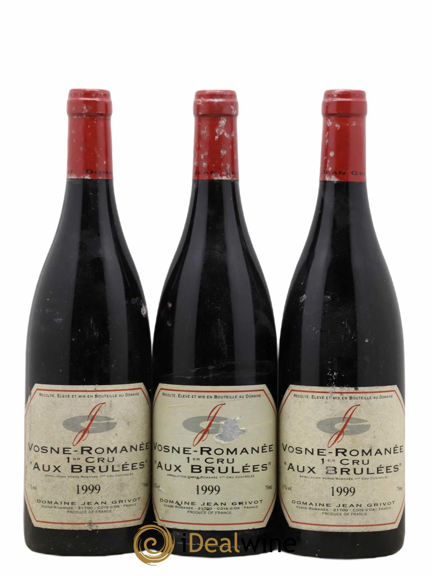 Vosne-Romanée 1er Cru Aux Brûlées Jean Grivot 1999 - Lot de 3 bouteilles - 0