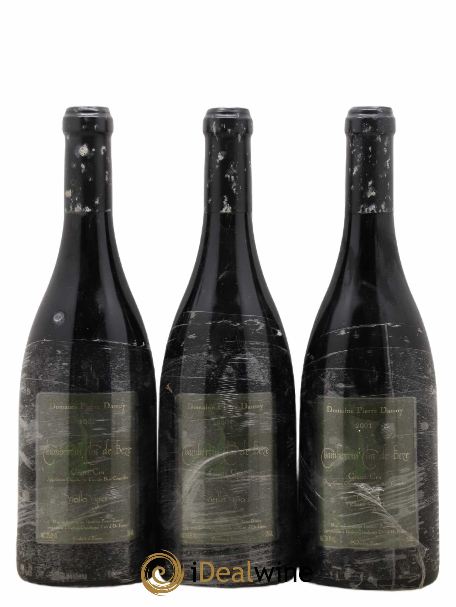 Chambertin Clos de Bèze Grand Cru Pierre Damoy 2001 - Lot de 3 bouteilles - 0