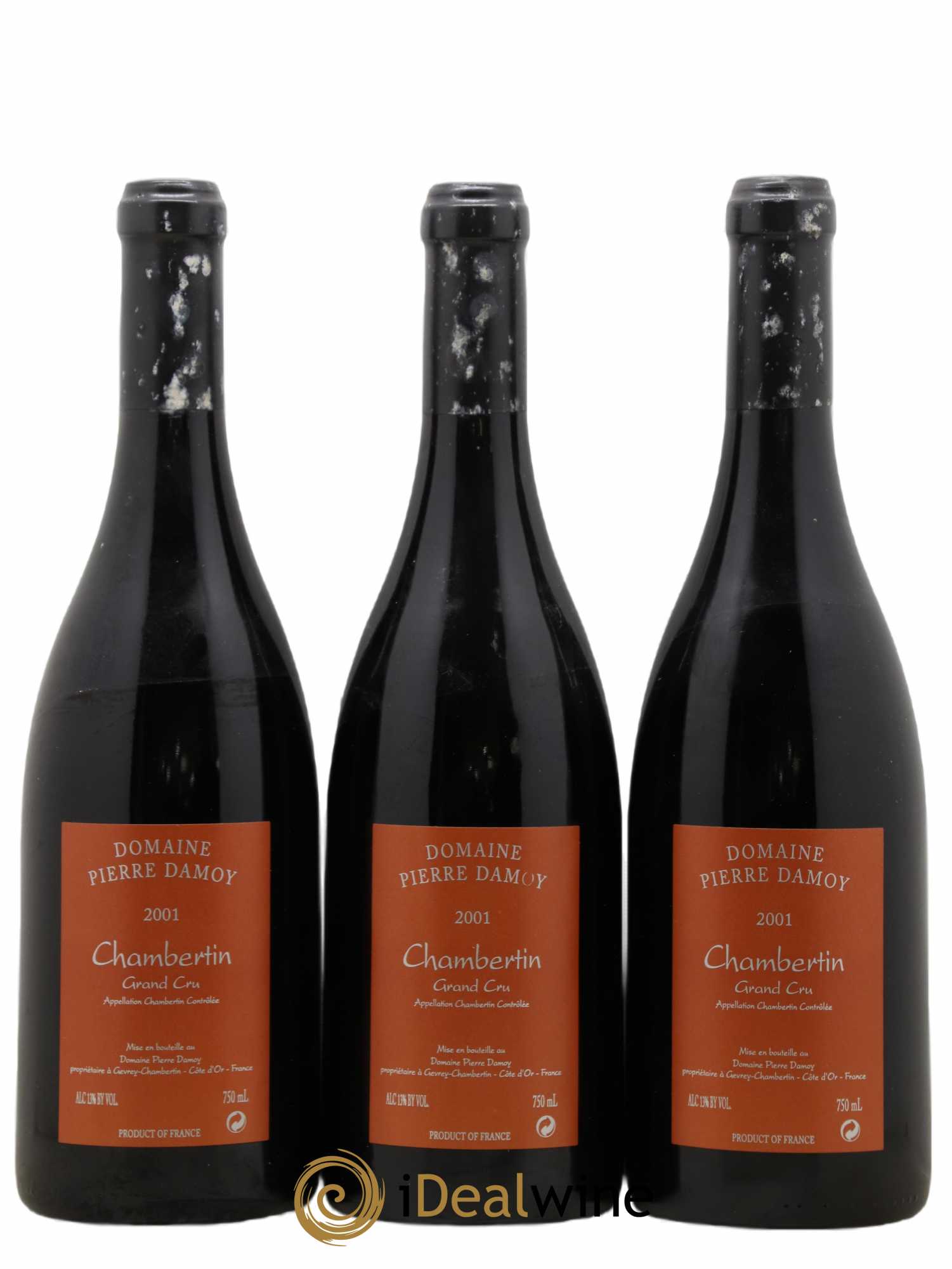 Chambertin Grand Cru Pierre Damoy 2001 - Lot de 3 bouteilles - 0