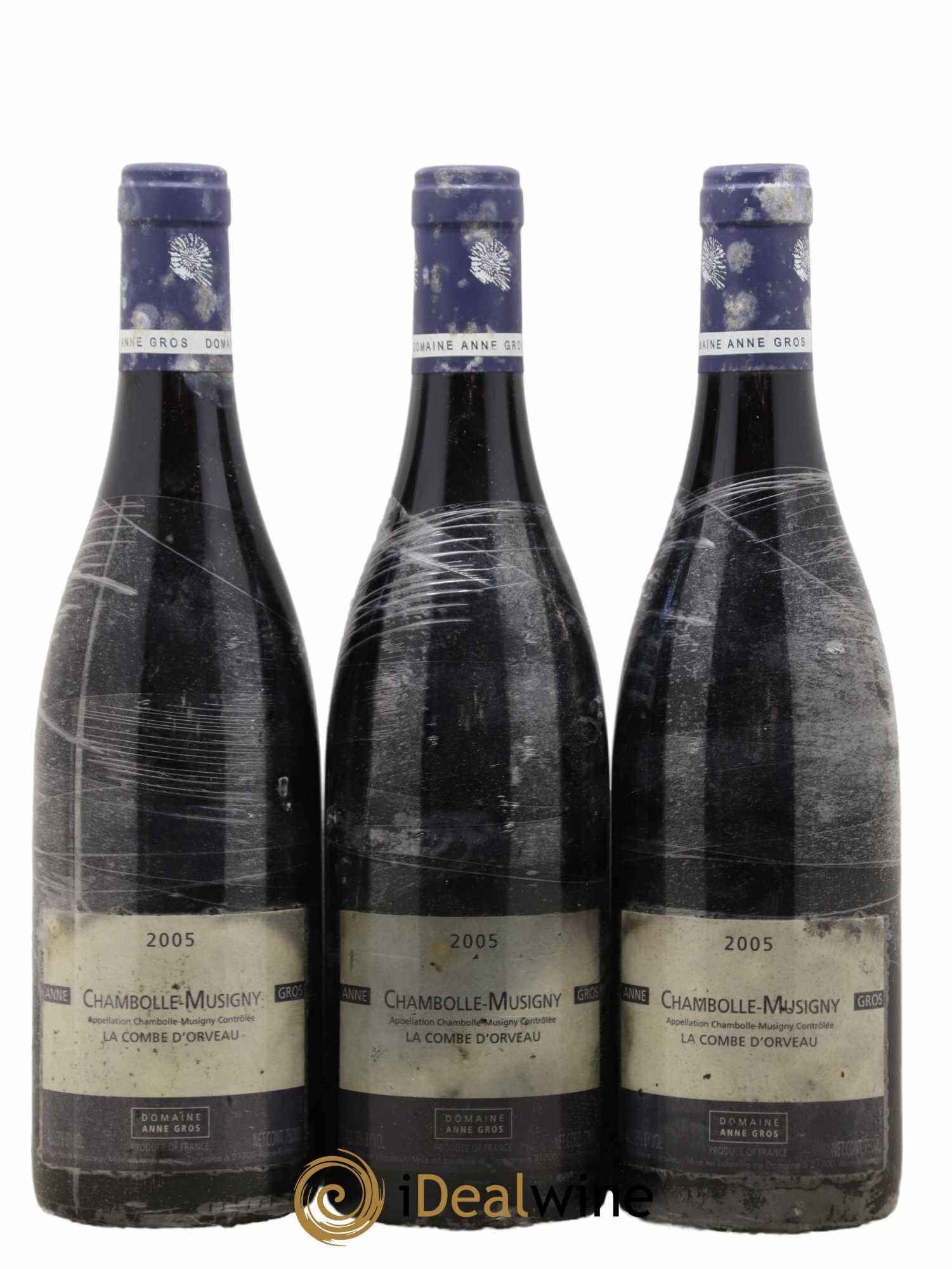 Chambolle-Musigny La Combe d'Orveau Anne Gros 2005 - Lot de 3 bouteilles - 0