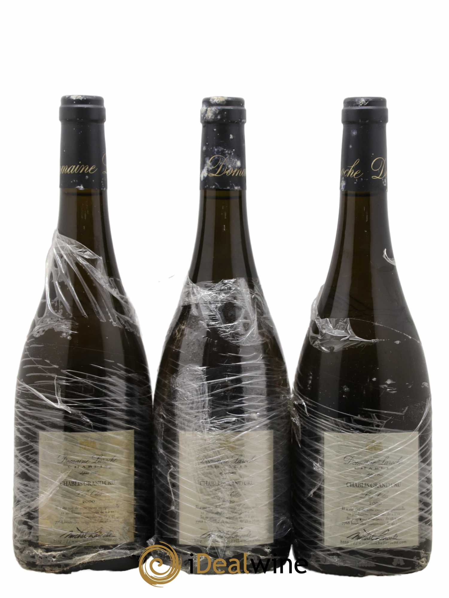 Chablis Grand Cru Les Clos Domaine Laroche 2000 - Lot de 3 bouteilles - 1