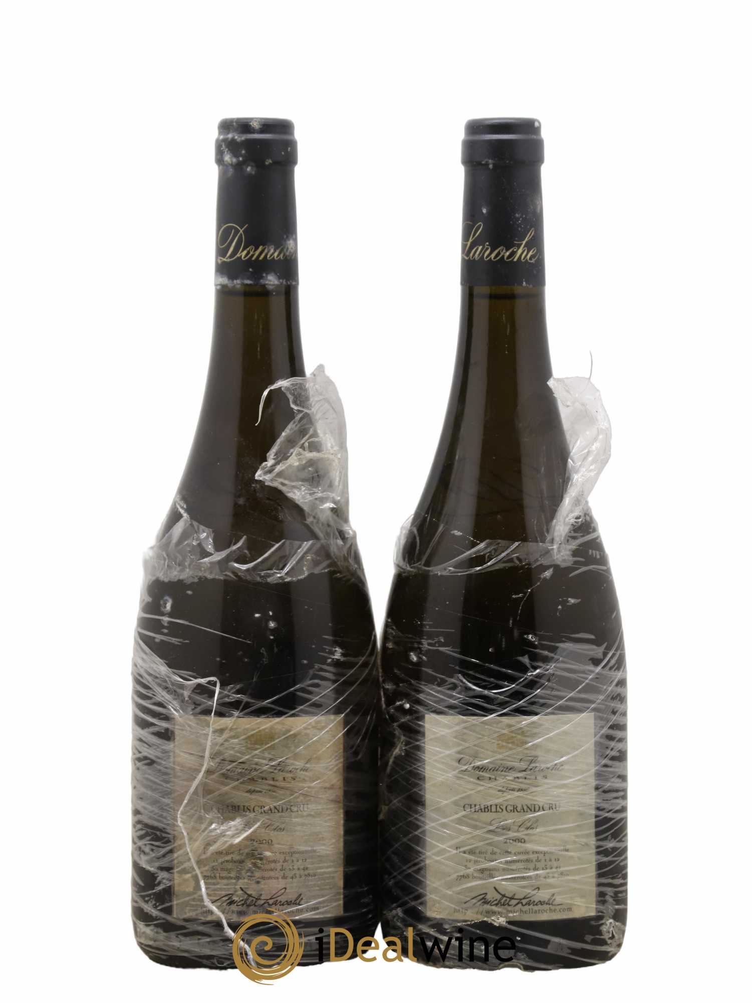 Chablis Grand Cru Les Clos Domaine Laroche 2000 - Lot de 2 bouteilles - 1