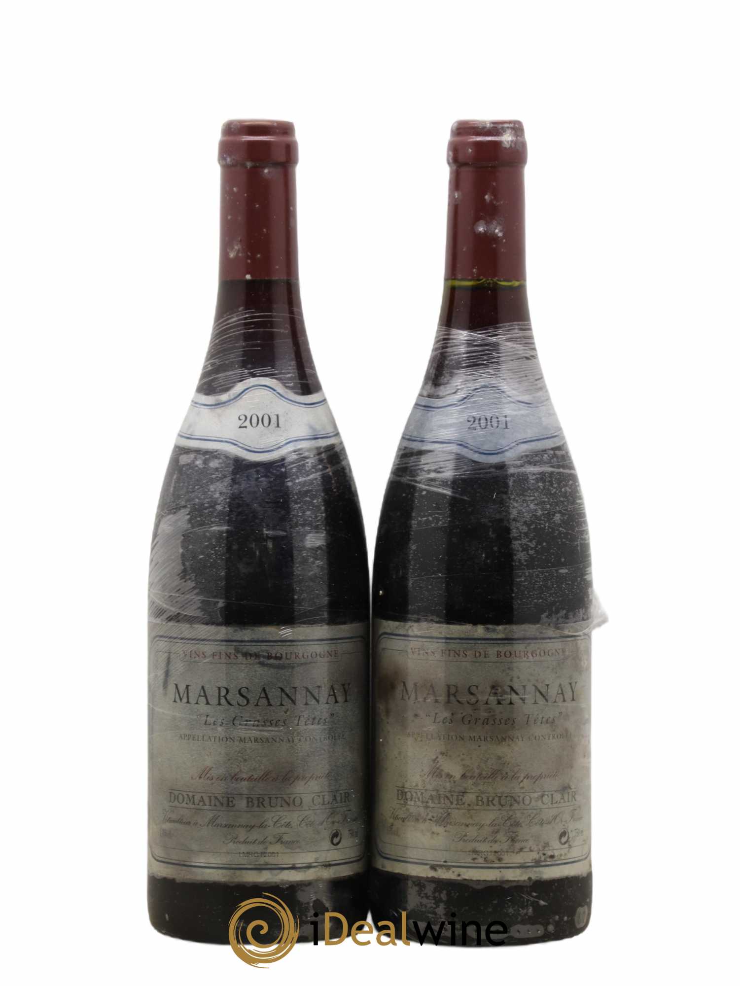 Marsannay Les Grasses Tetes Bruno Clair (Domaine) 2001 - Lot de 2 bouteilles - 0