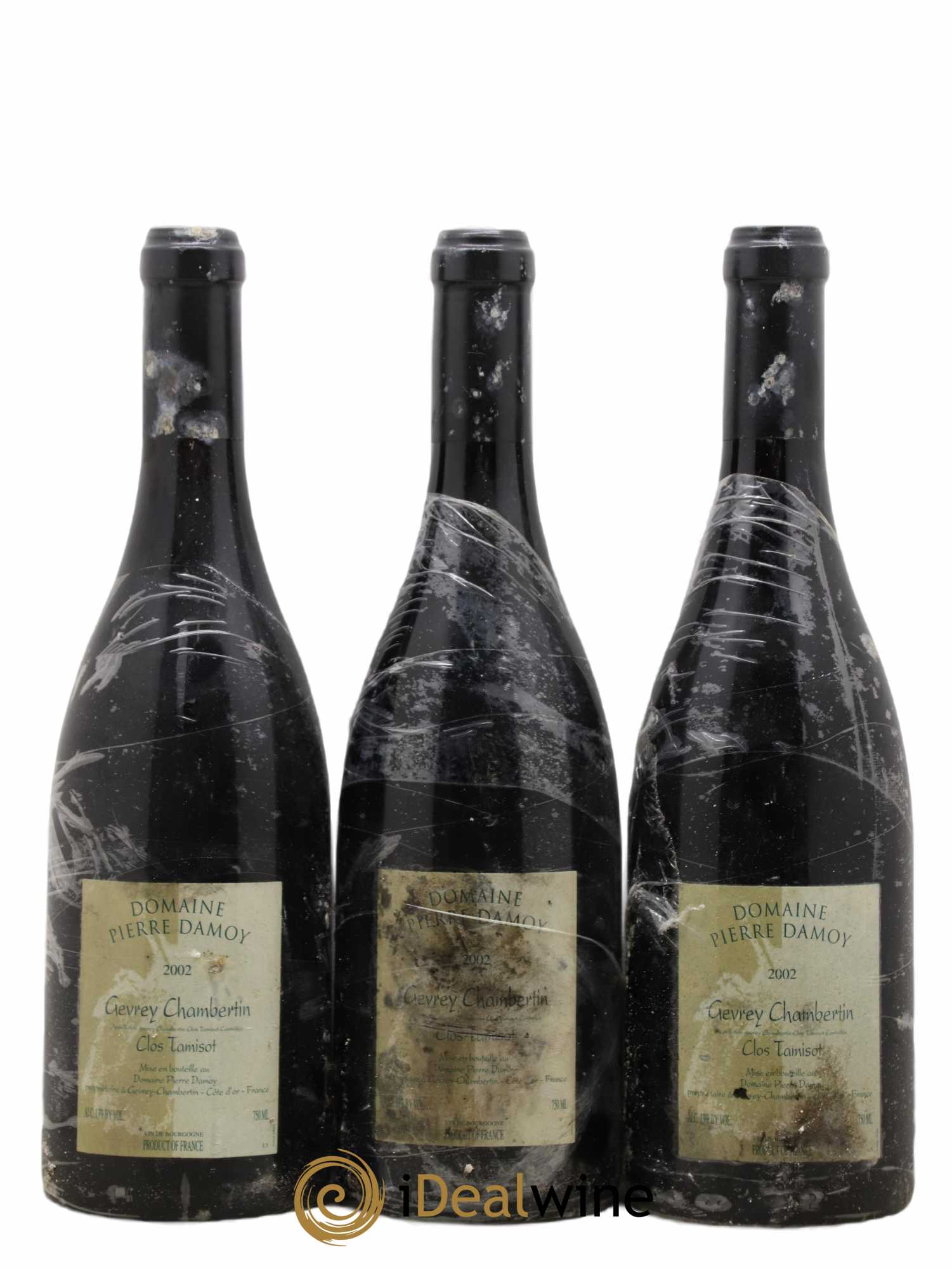 Gevrey-Chambertin Clos Tamisot Pierre Damoy 2002 - Lot de 3 bouteilles - 0