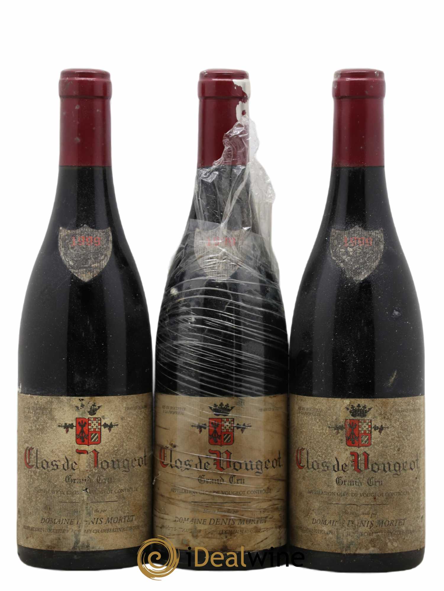 Clos de Vougeot Grand Cru Denis Mortet (Domaine) 1999 - Lot de 3 bouteilles - 0