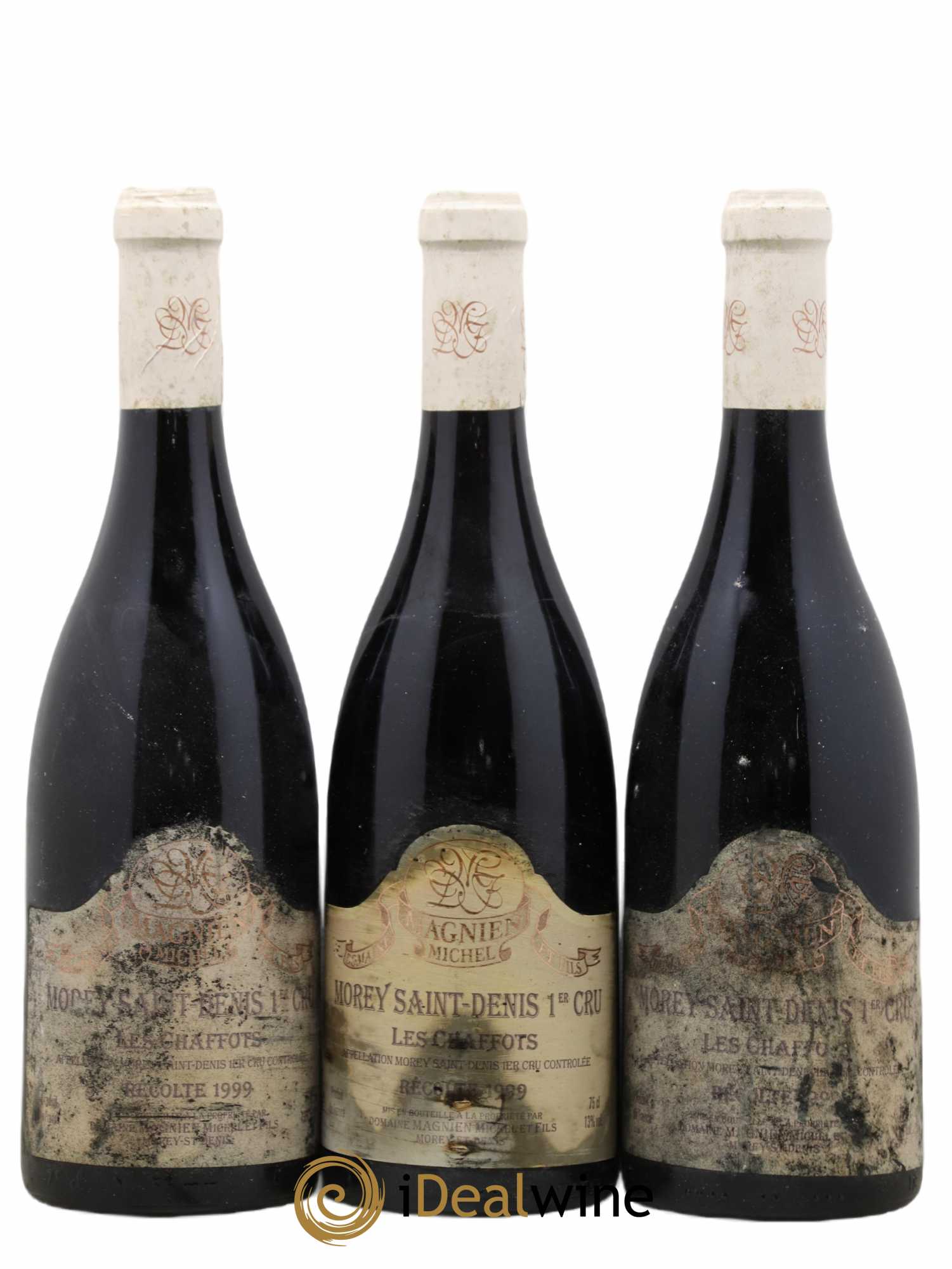 Morey-Saint-Denis 1er Cru Les Chaffots Michel Magnien 1999 - Lot de 3 bouteilles - 0
