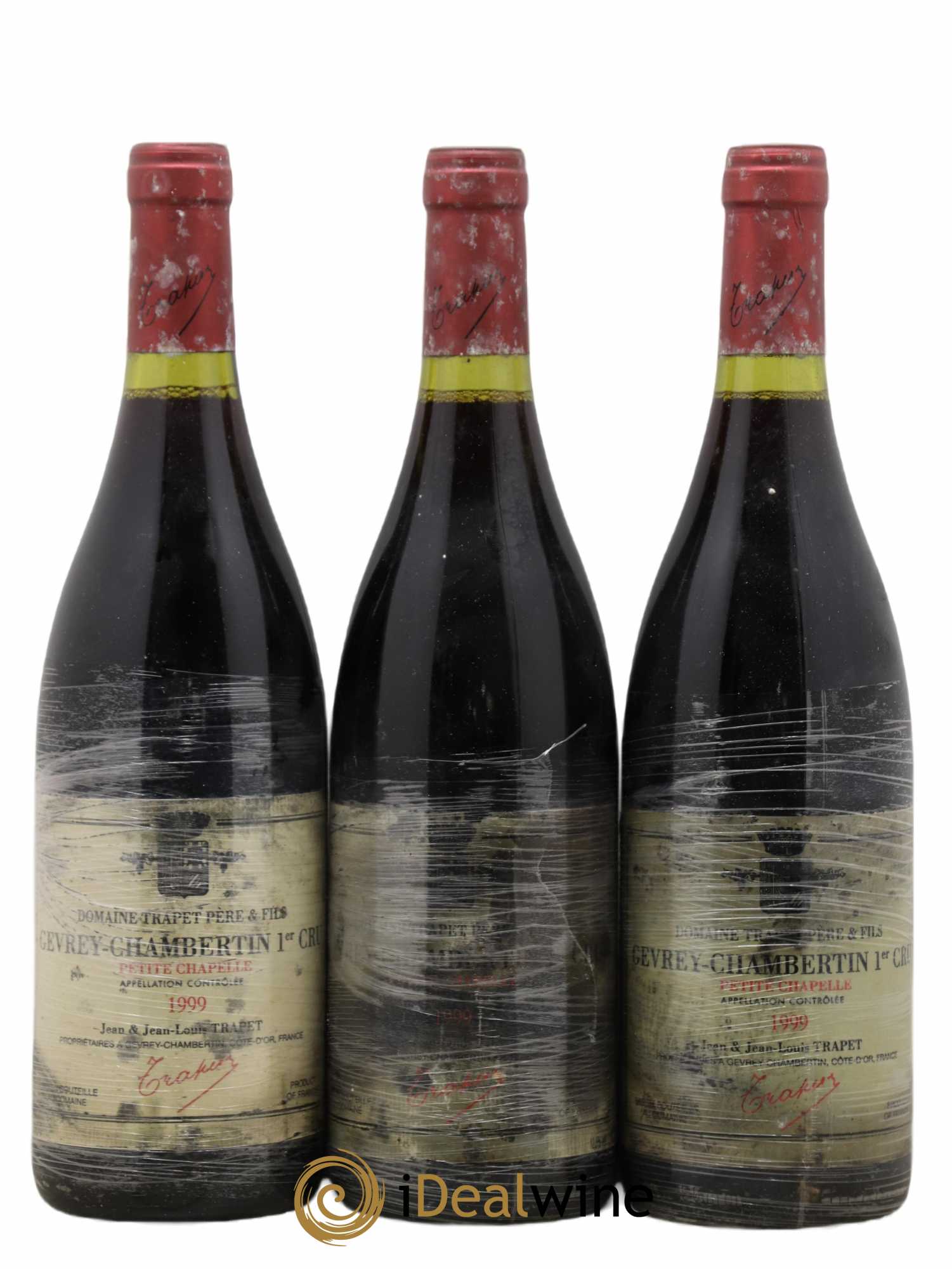 Gevrey-Chambertin 1er Cru Petite Chapelle Domaine Trapet 1999 - Lot of 3 bottles - 0